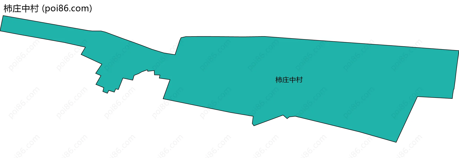 柿庄中村边界地图