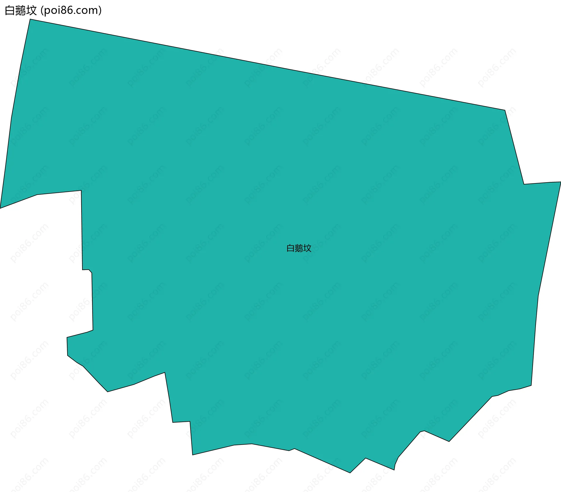白鹅坟边界地图