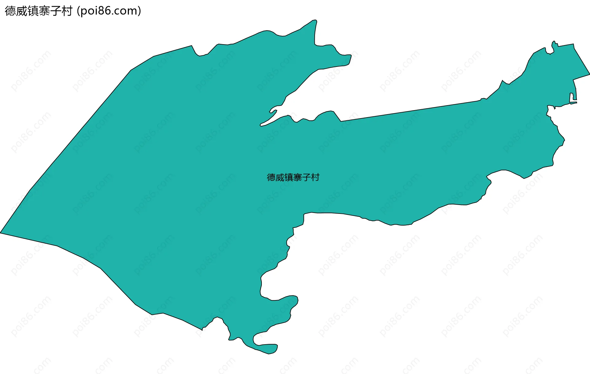 德威镇寨子村边界地图