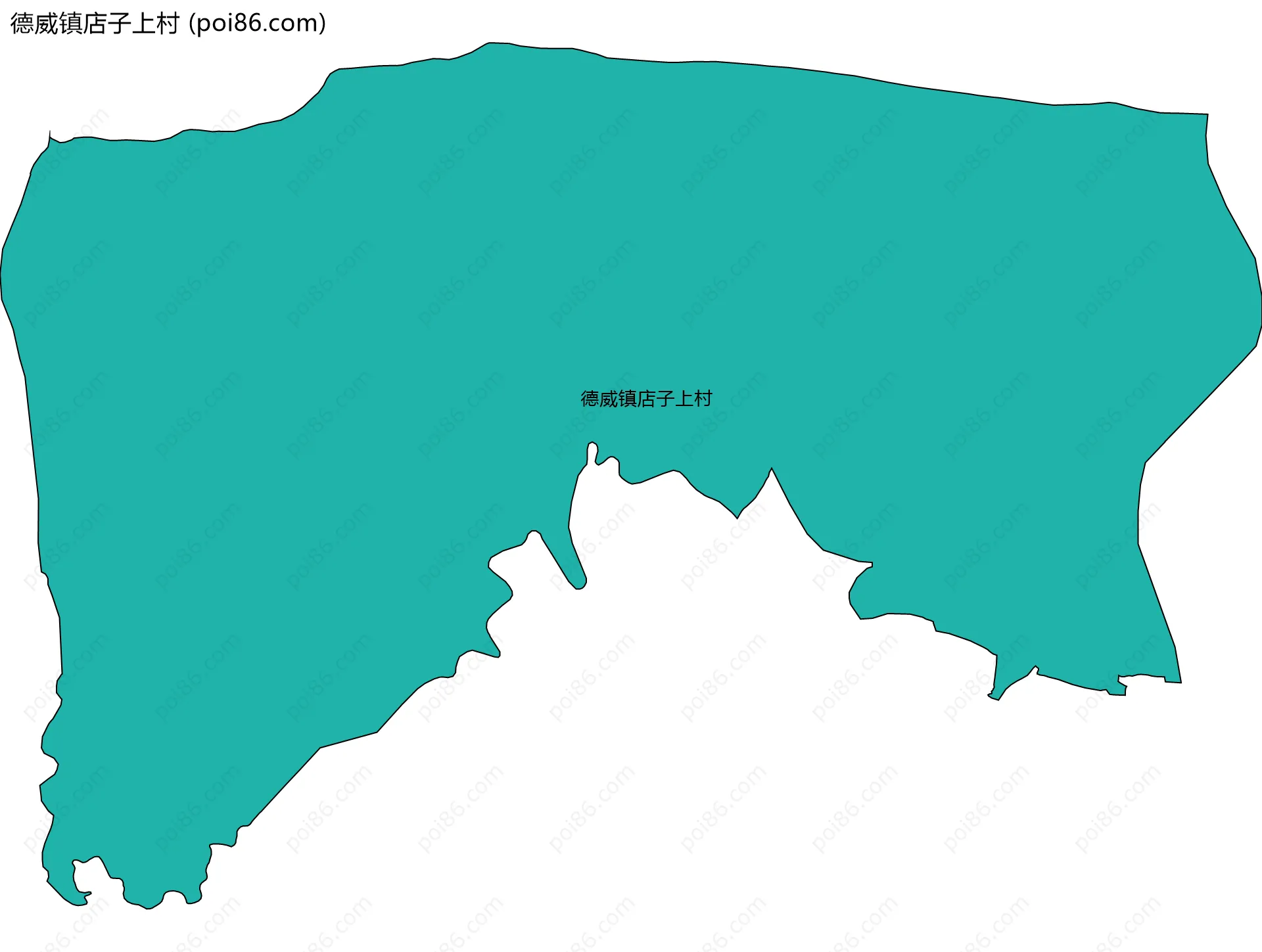 德威镇店子上村边界地图