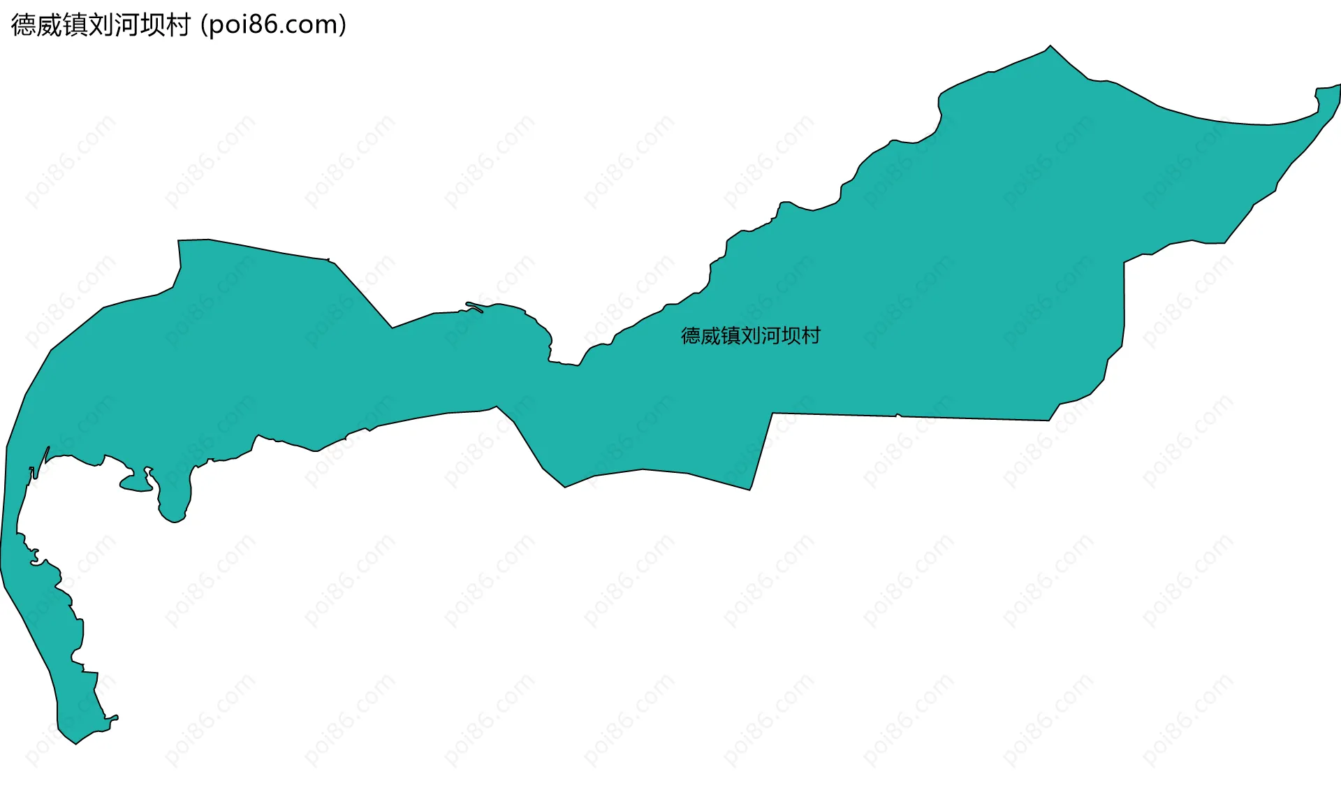 德威镇刘河坝村边界地图