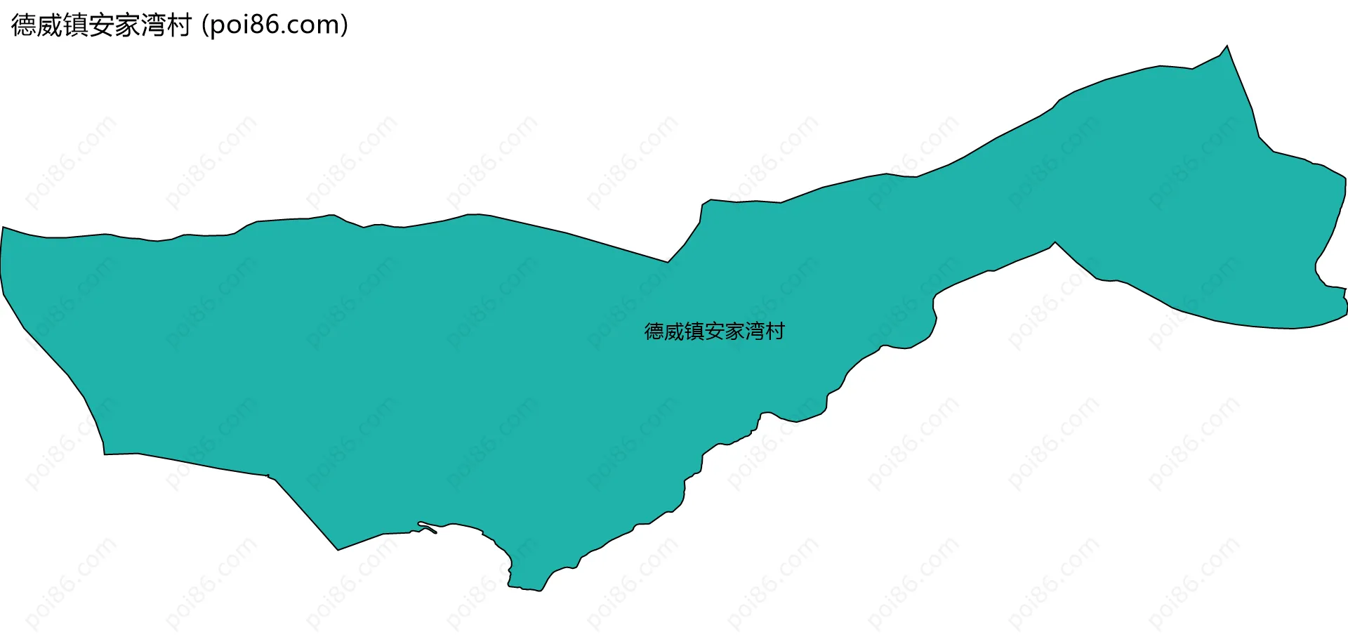 德威镇安家湾村边界地图