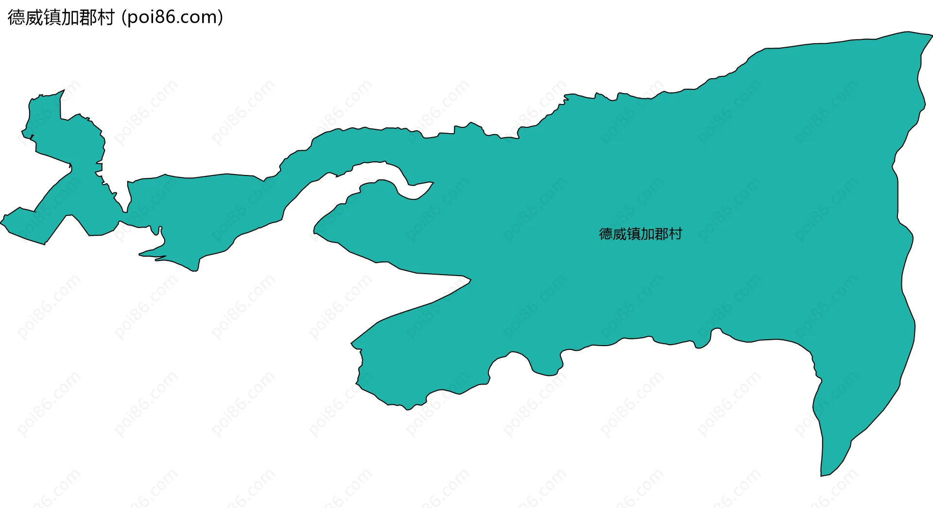 德威镇加郡村边界地图