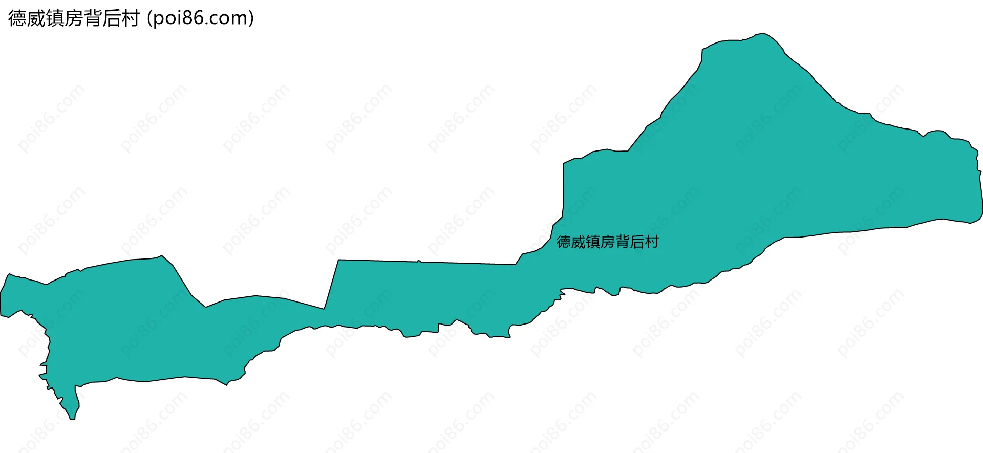 德威镇房背后村边界地图