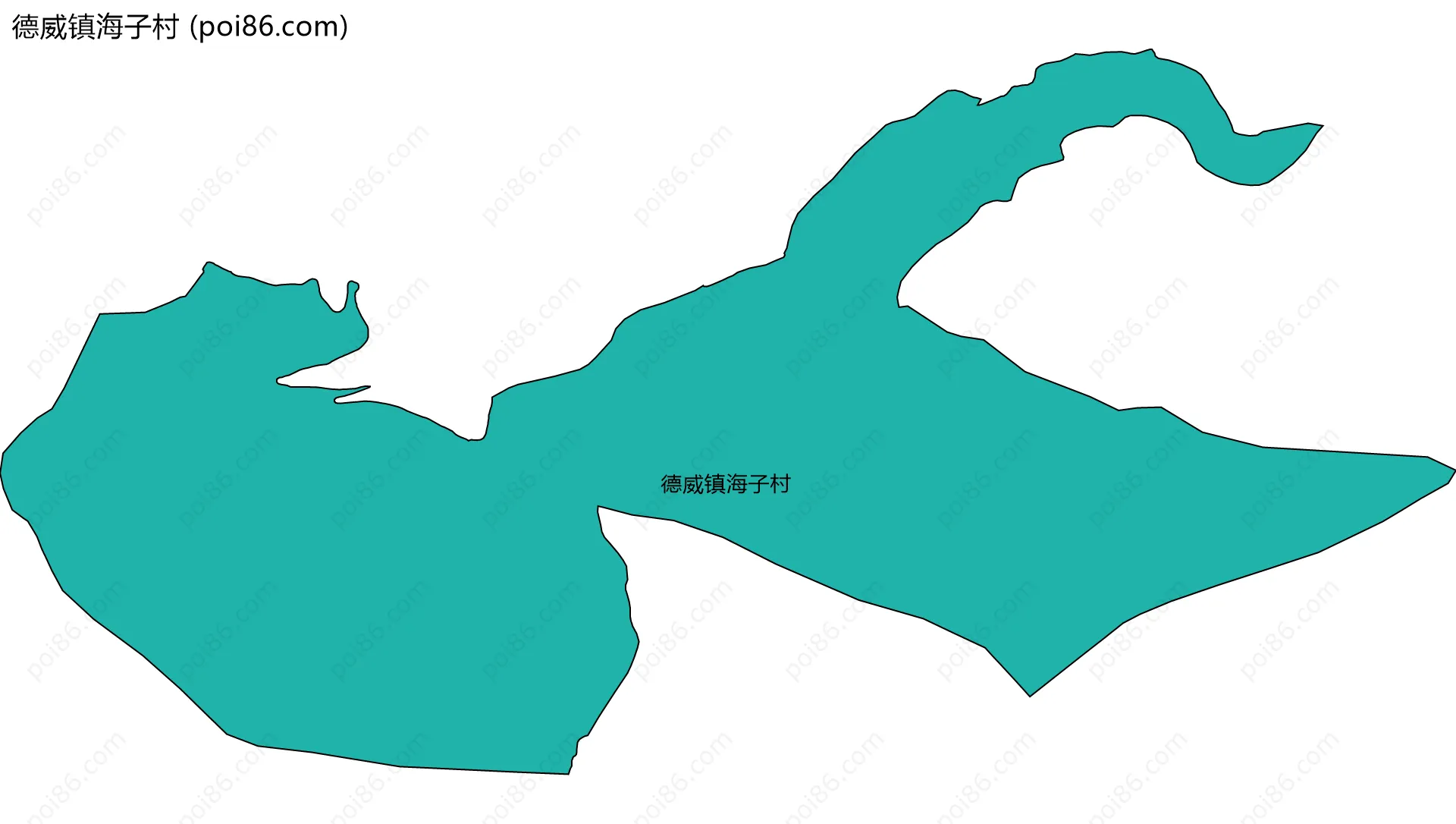 德威镇海子村边界地图