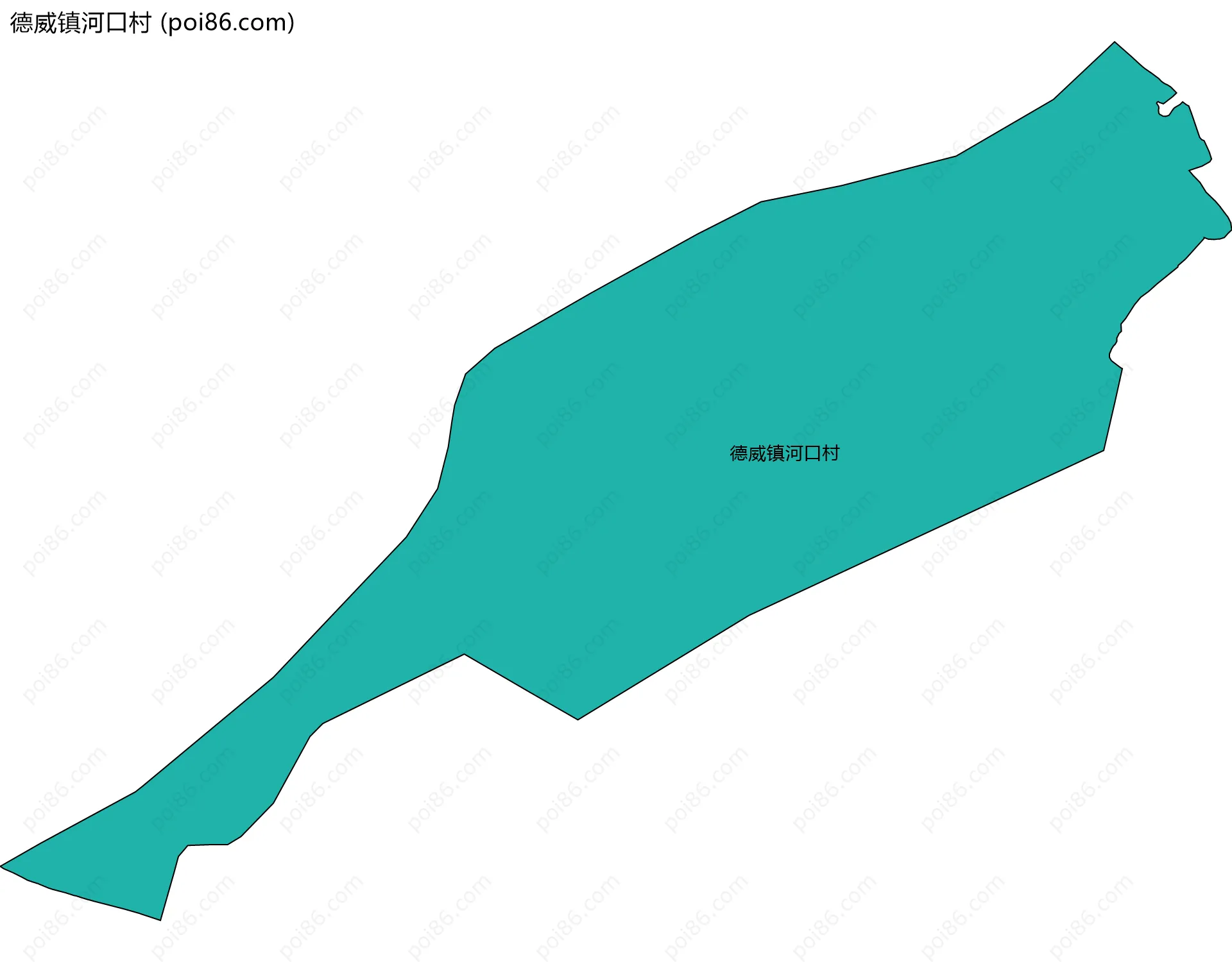 德威镇河口村边界地图