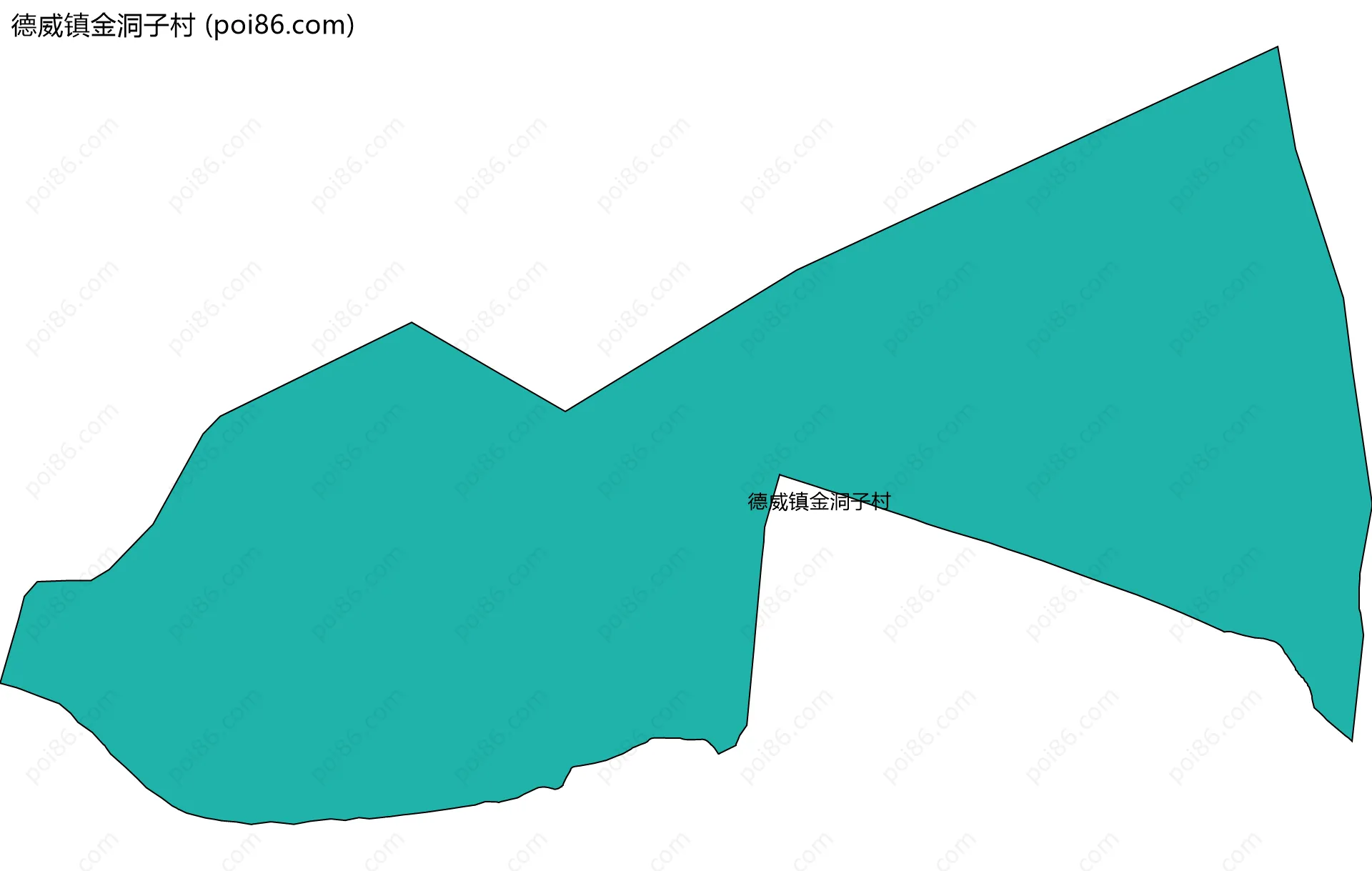 德威镇金洞子村边界地图