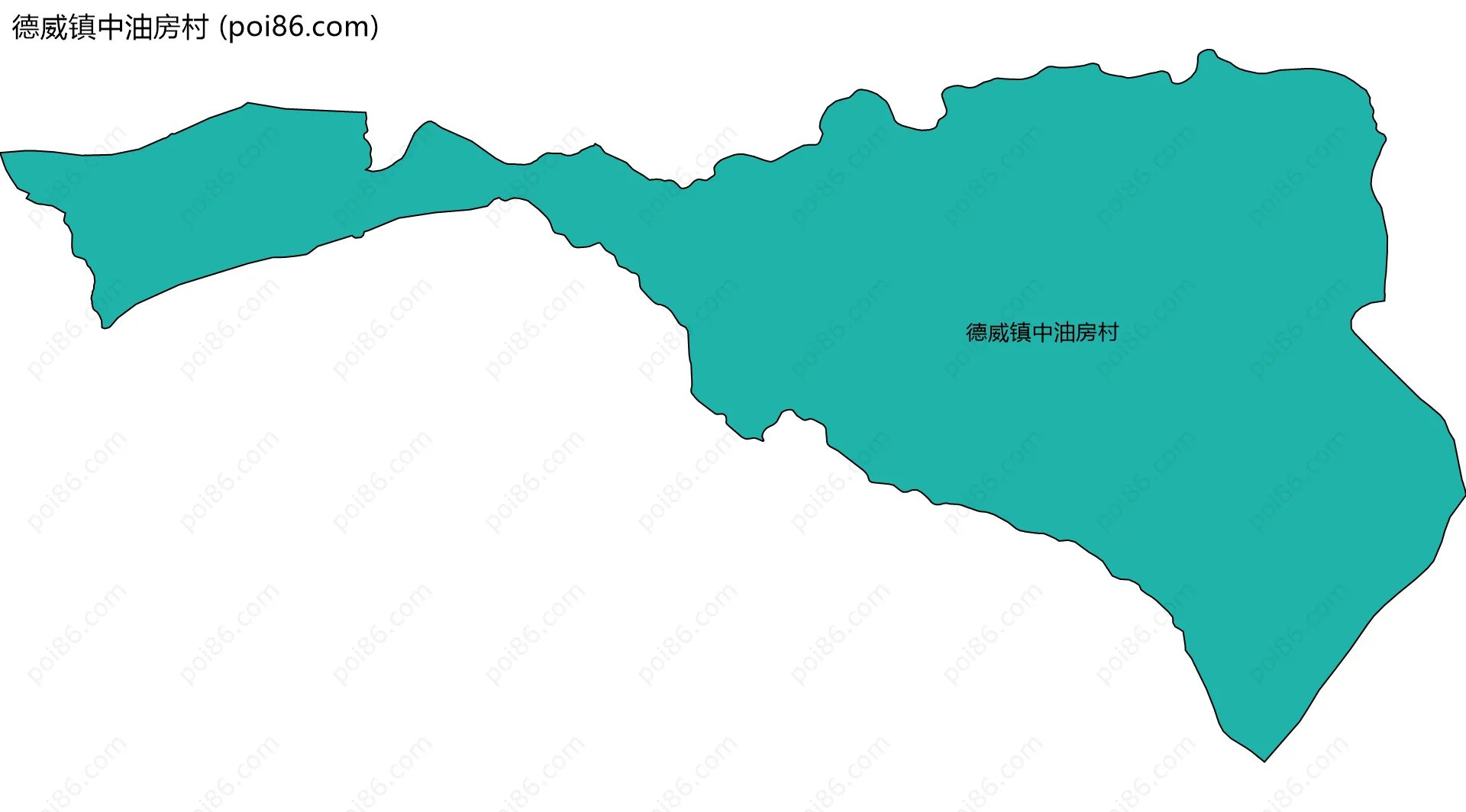 德威镇中油房村边界地图