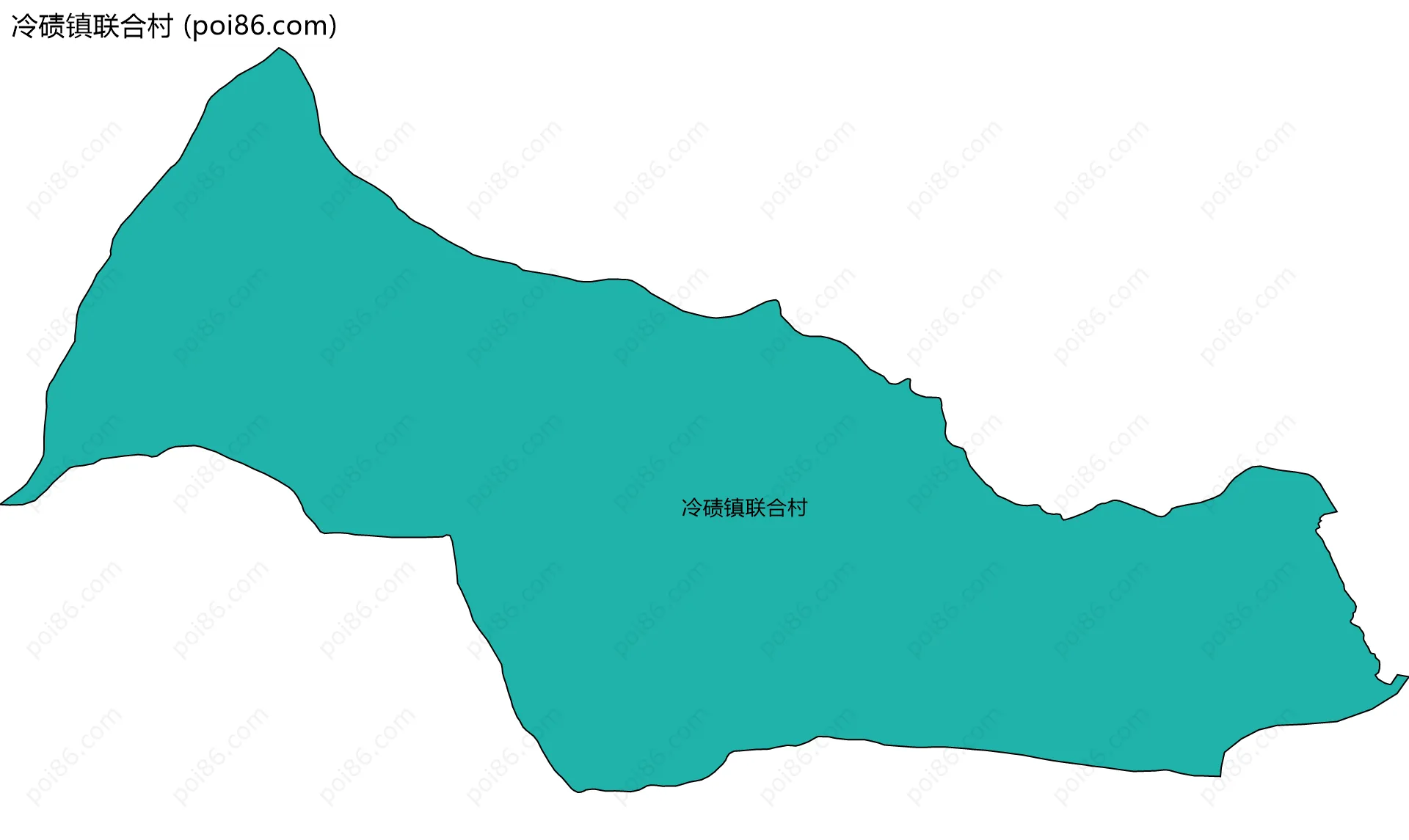 冷碛镇联合村边界地图