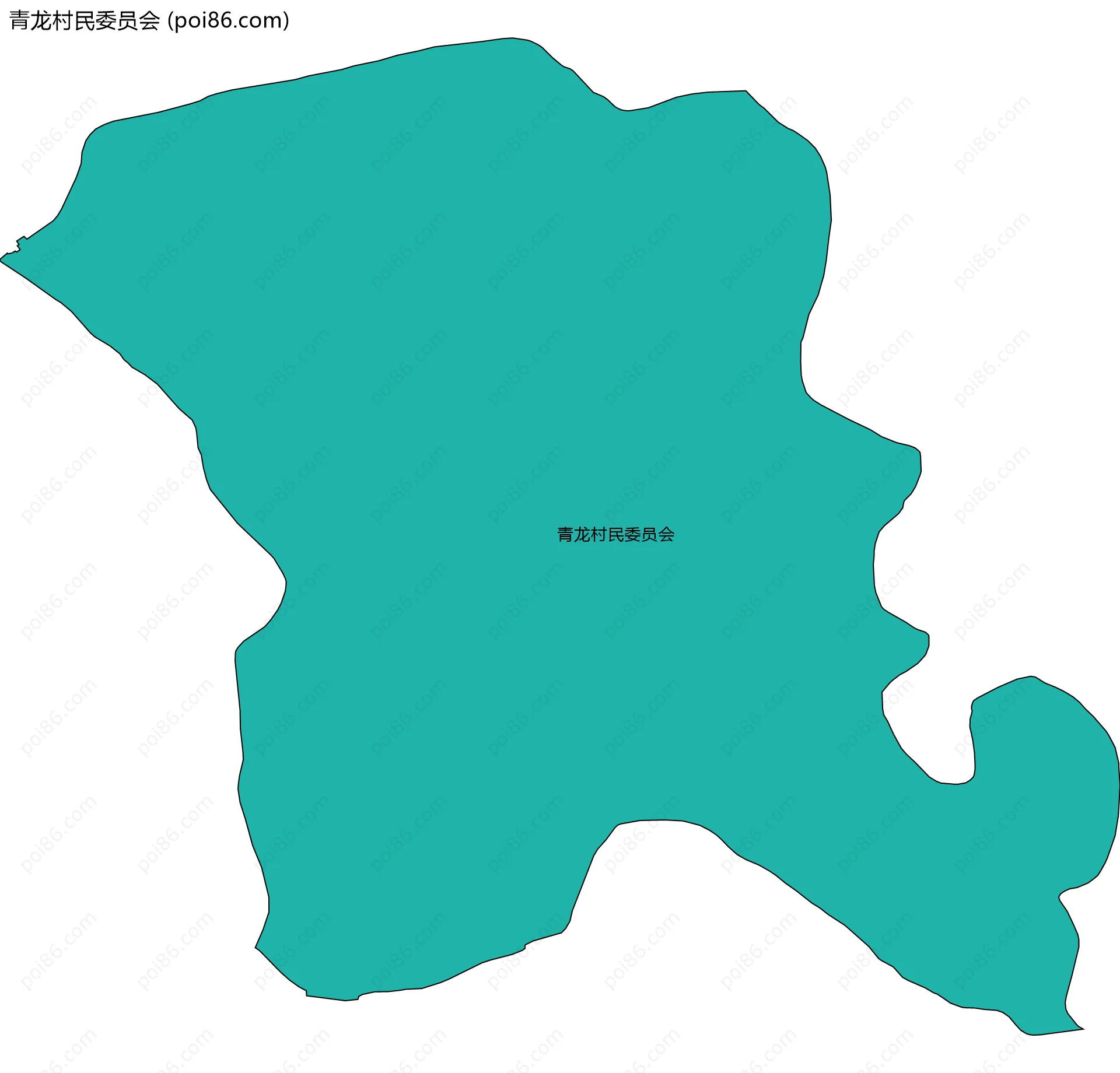 青龙村民委员会边界地图