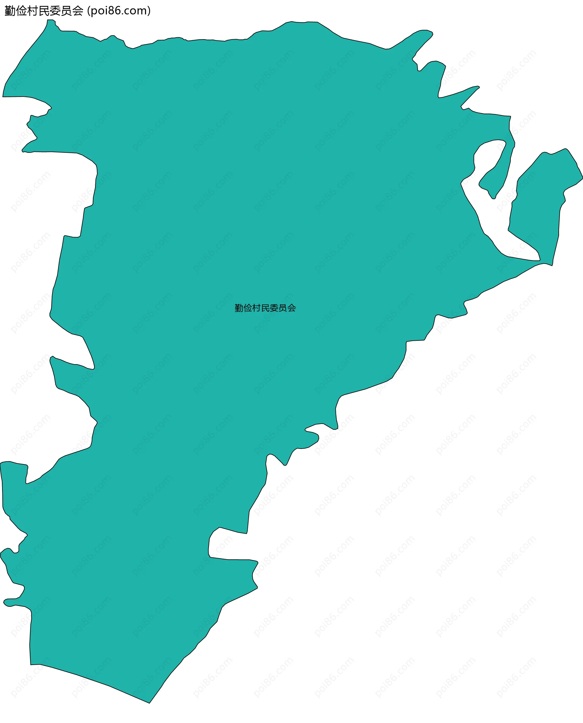 勤俭村民委员会边界地图