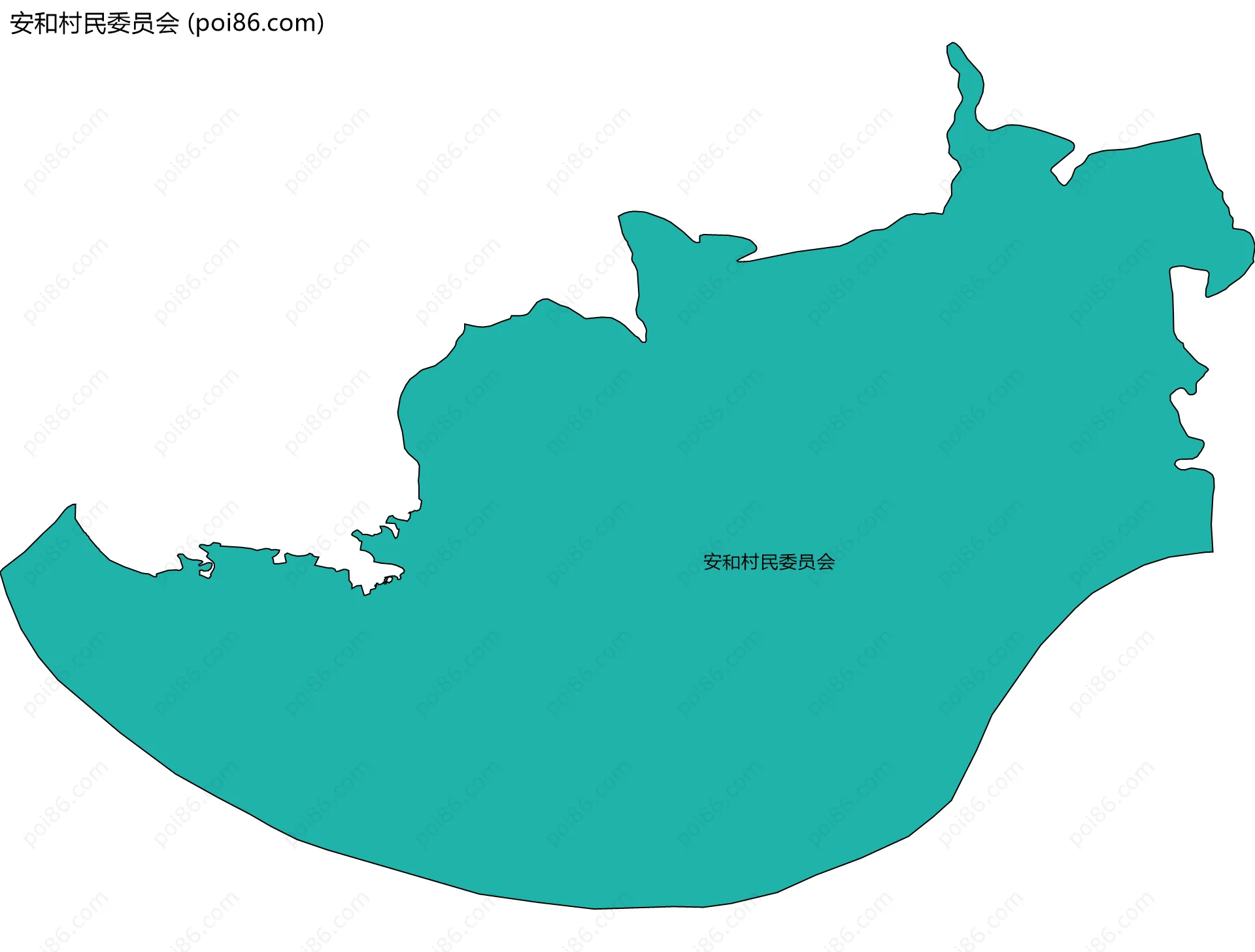 安和村民委员会边界地图