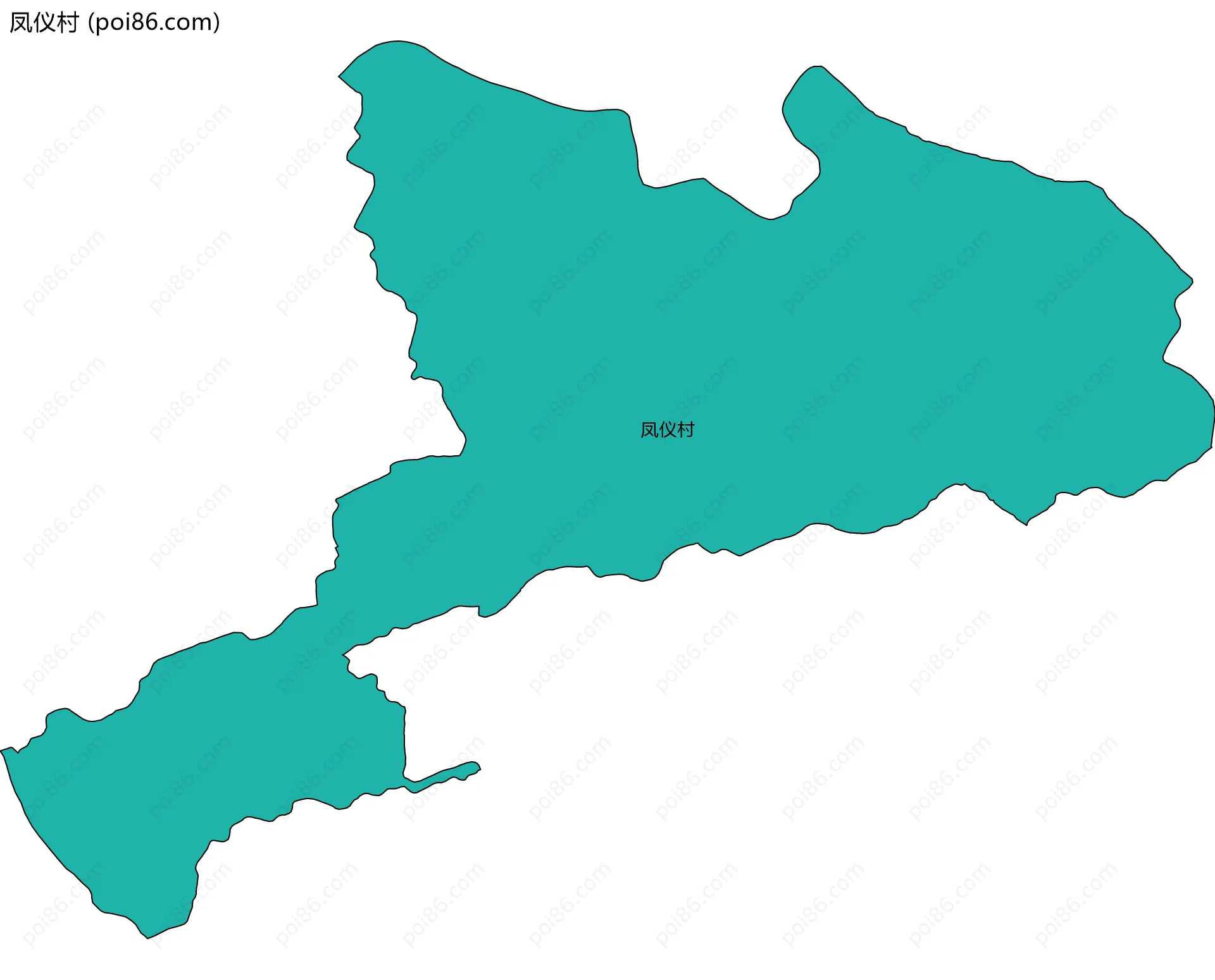凤仪村边界地图