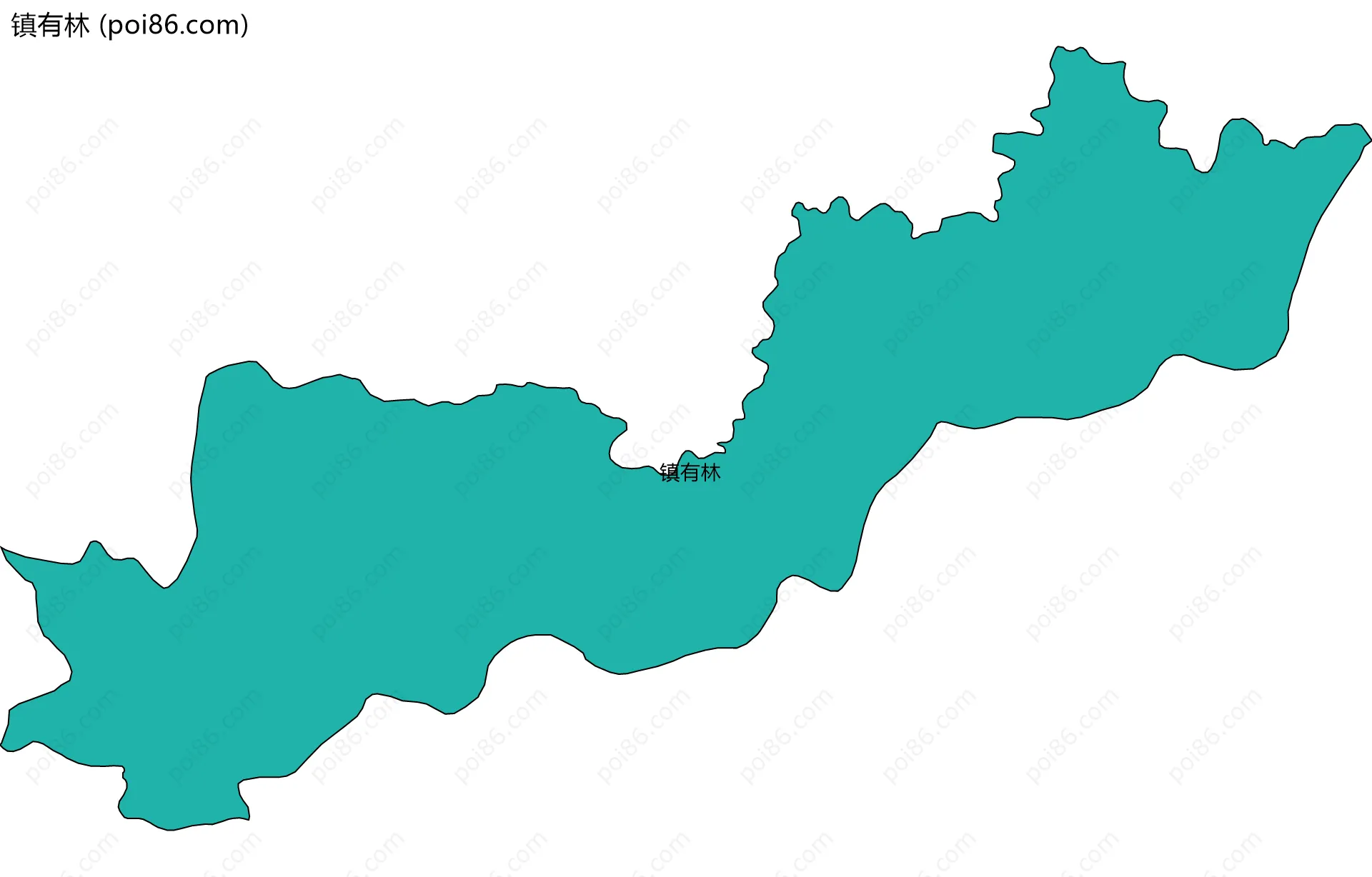 镇有林边界地图