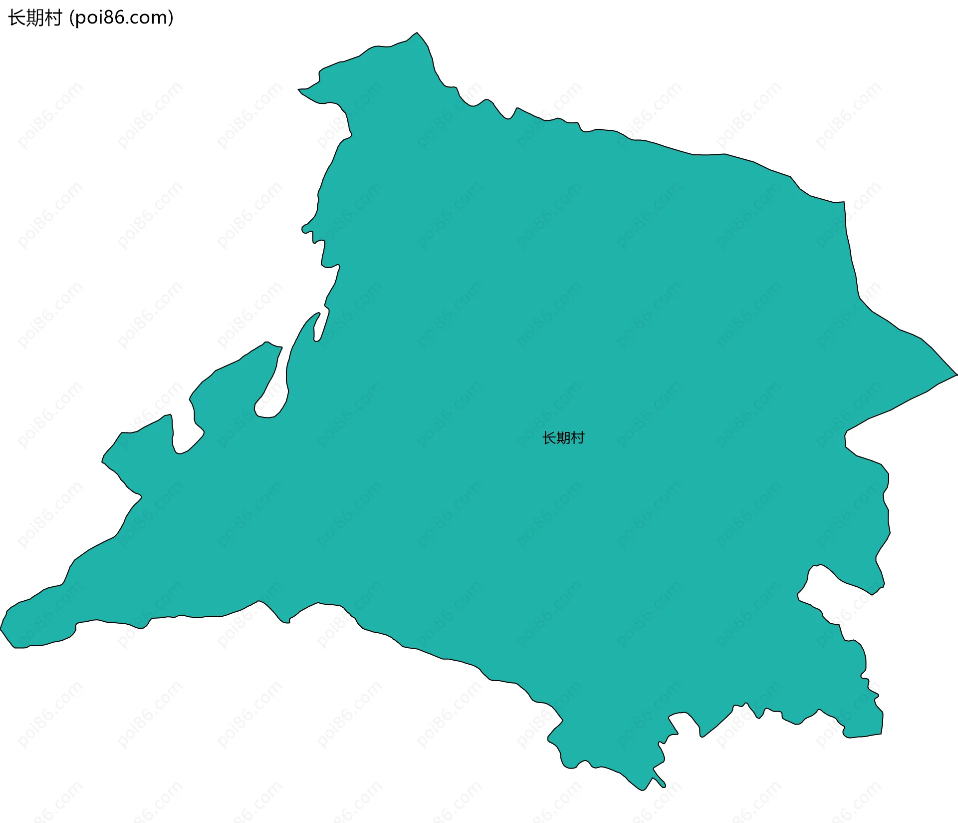长期村边界地图