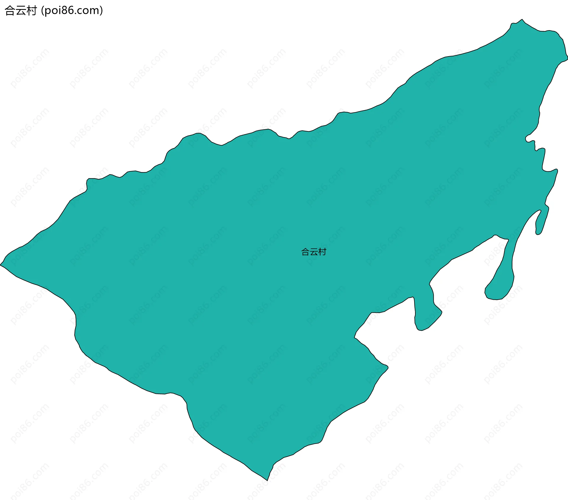 合云村边界地图