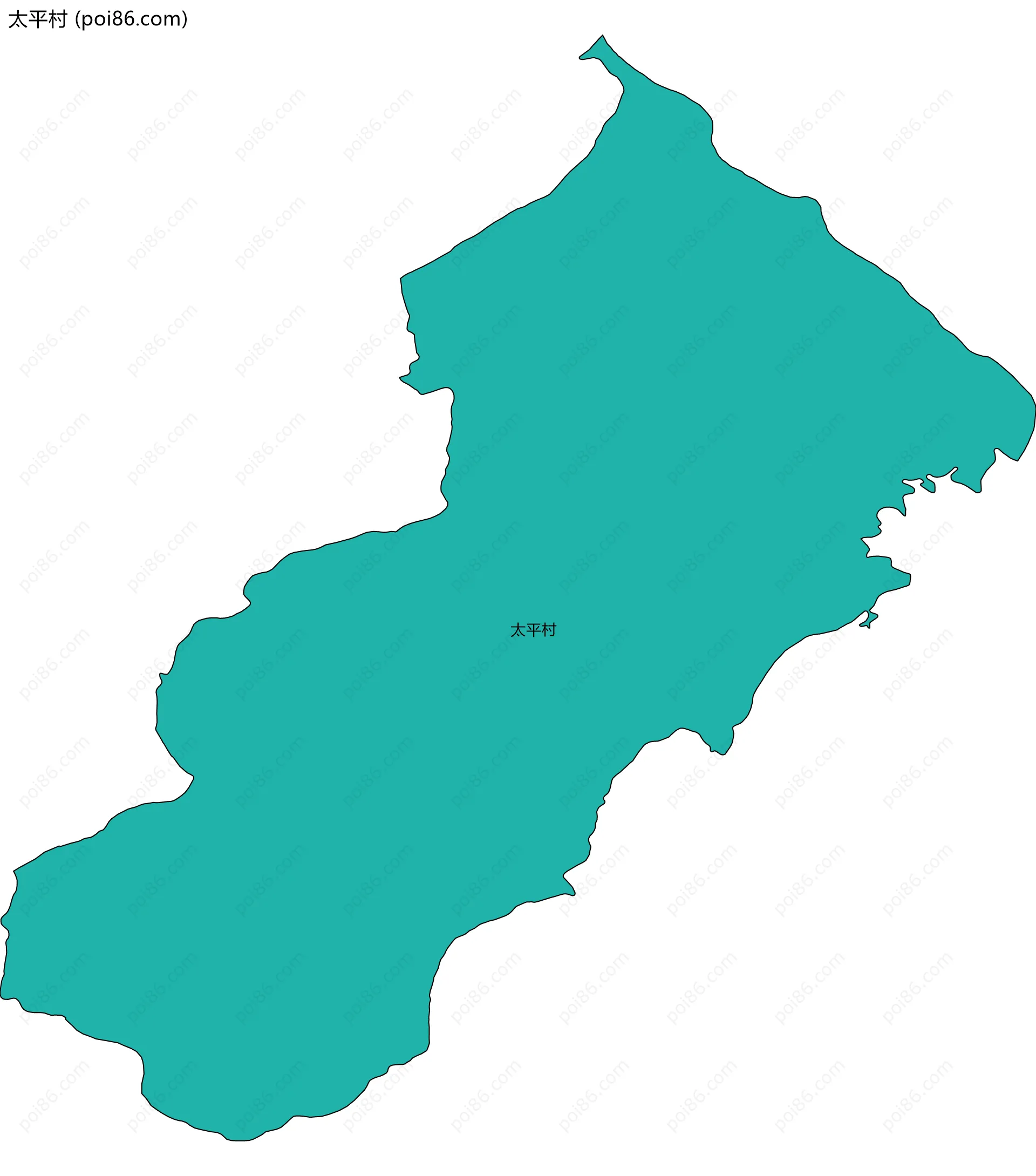 太平村边界地图