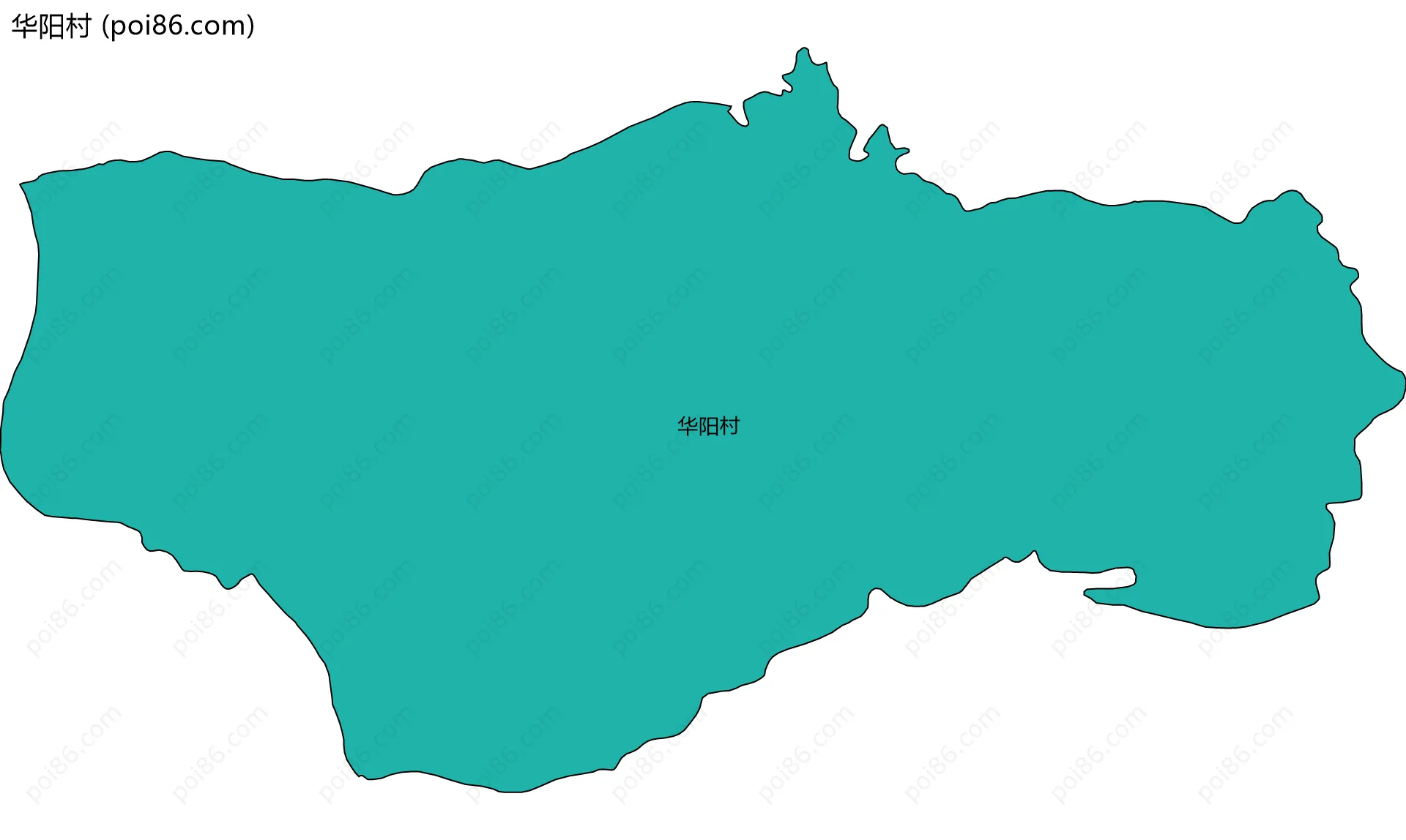 华阳村边界地图