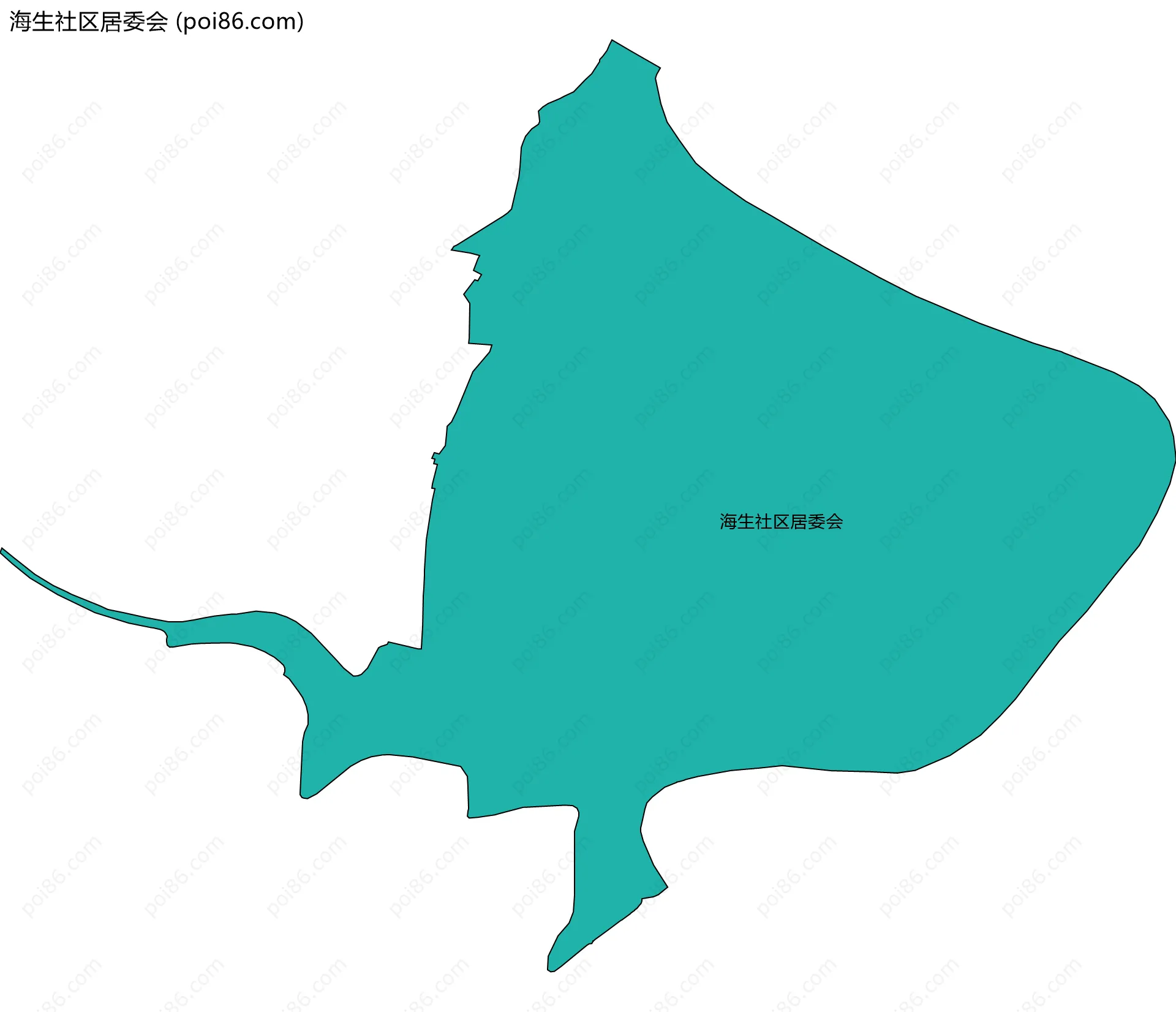 海生社区居委会边界地图