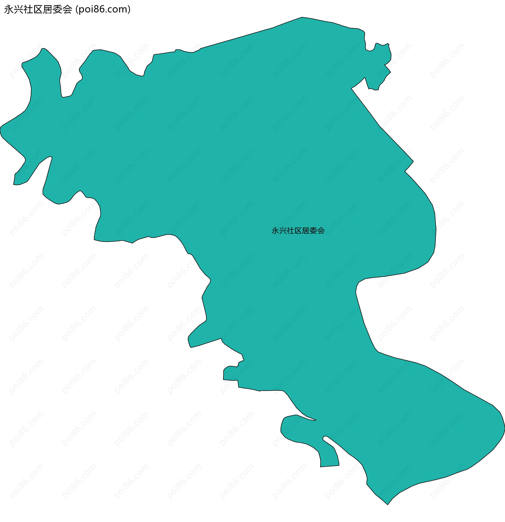 永兴社区居委会边界地图