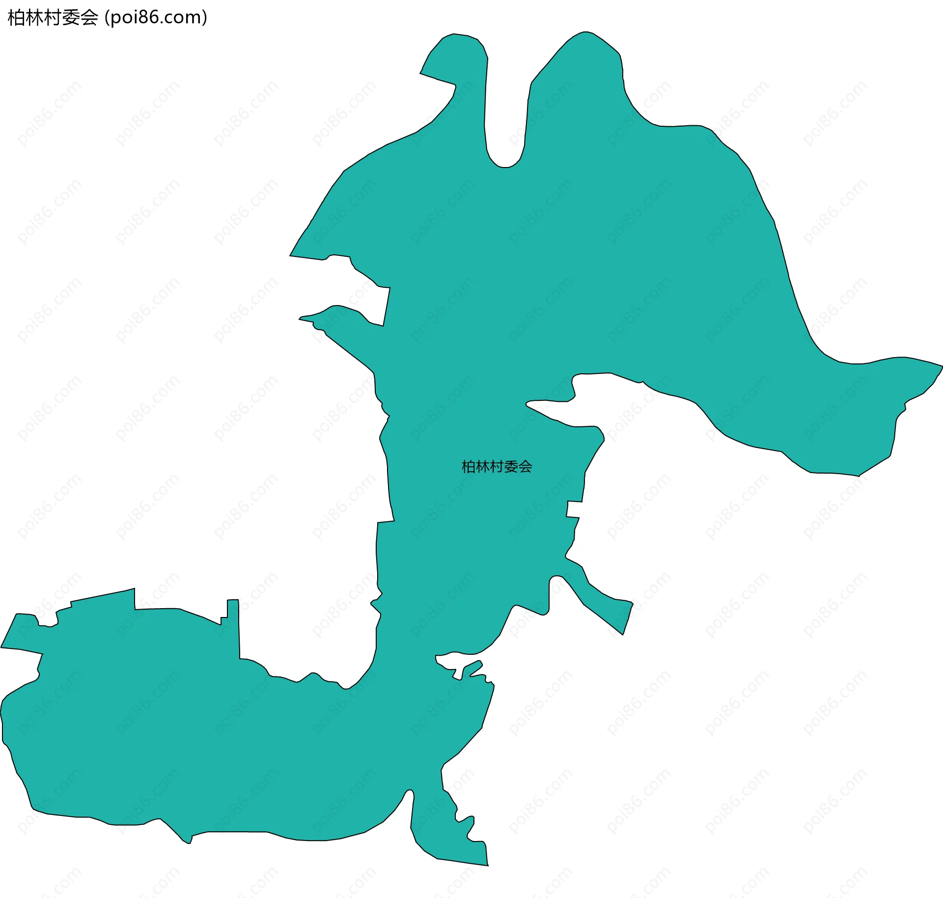 柏林村委会边界地图