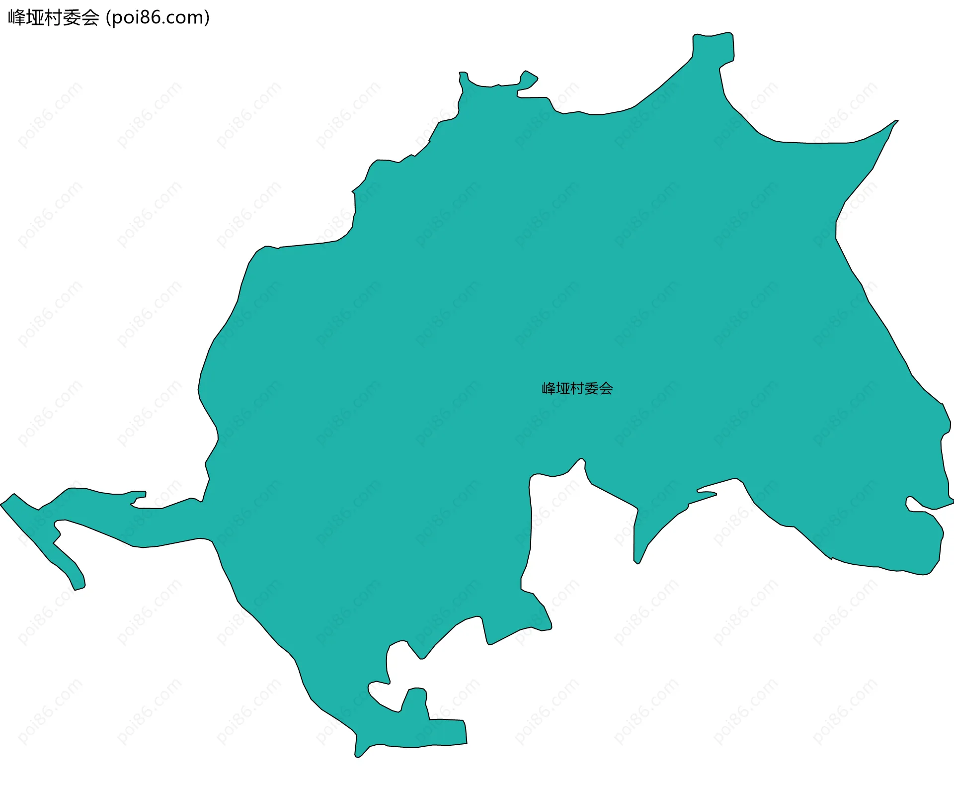 峰垭村委会边界地图