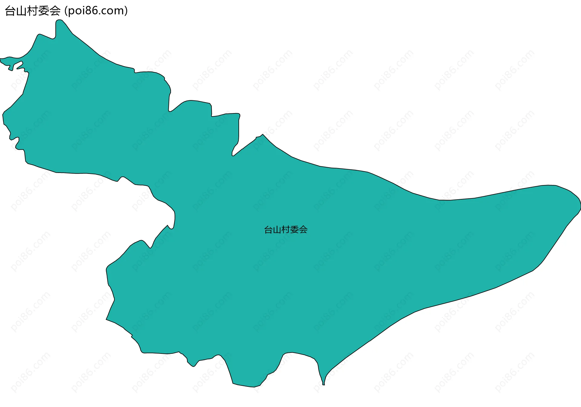 台山村委会边界地图