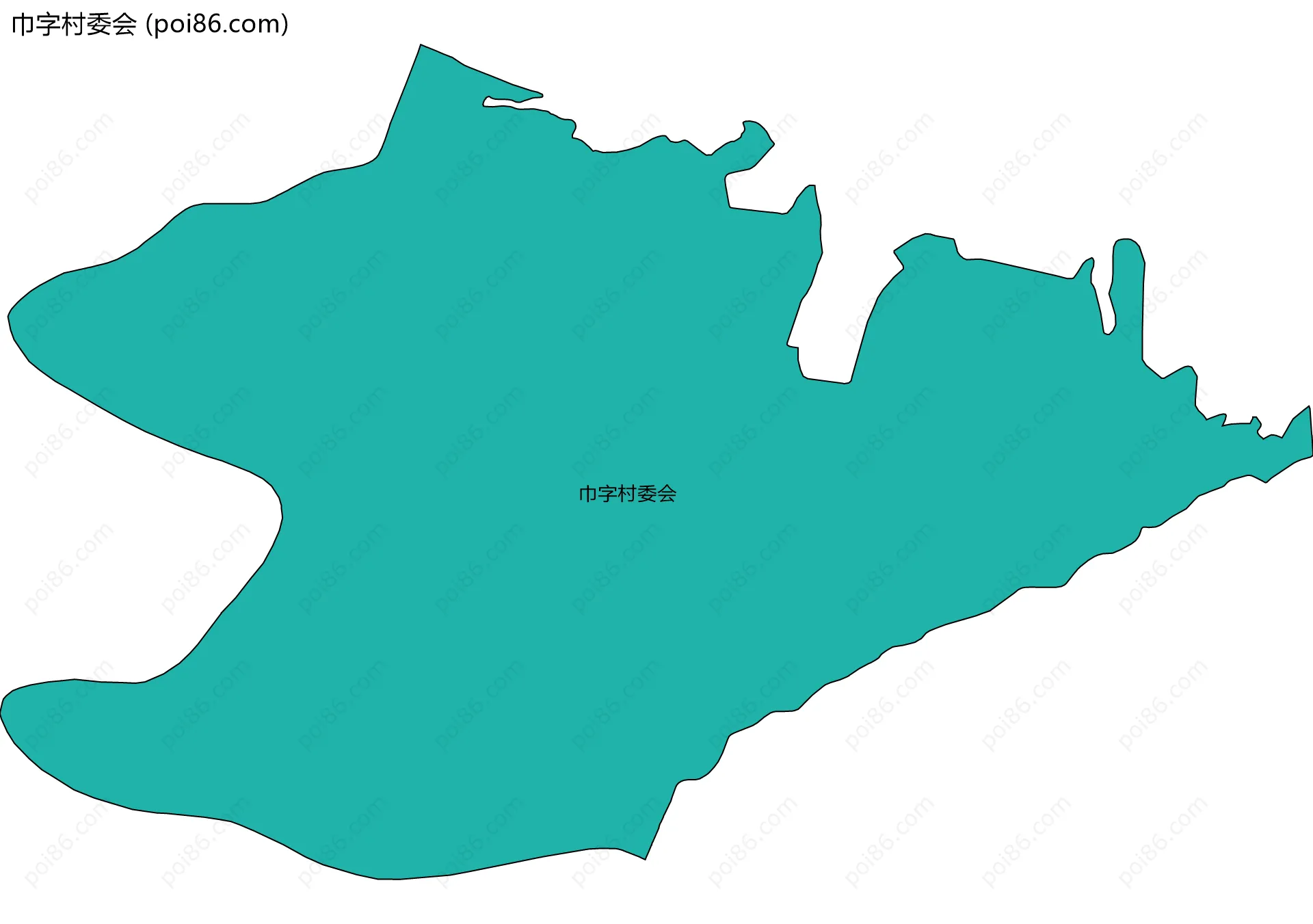 巾字村委会边界地图