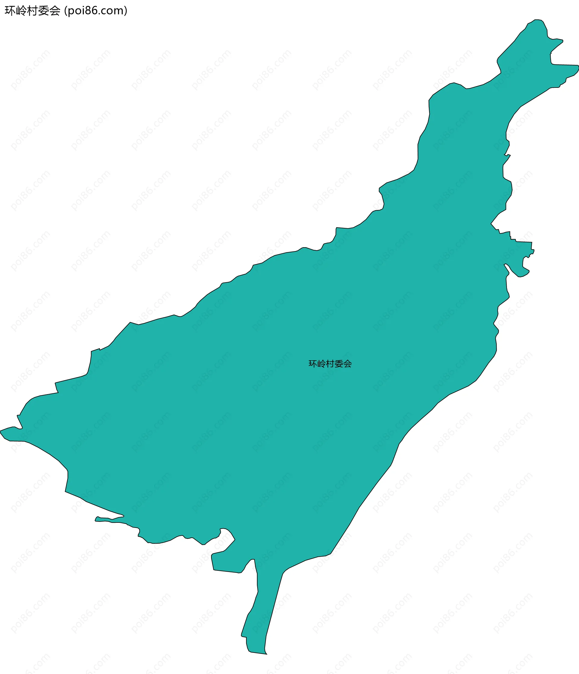 环岭村委会边界地图