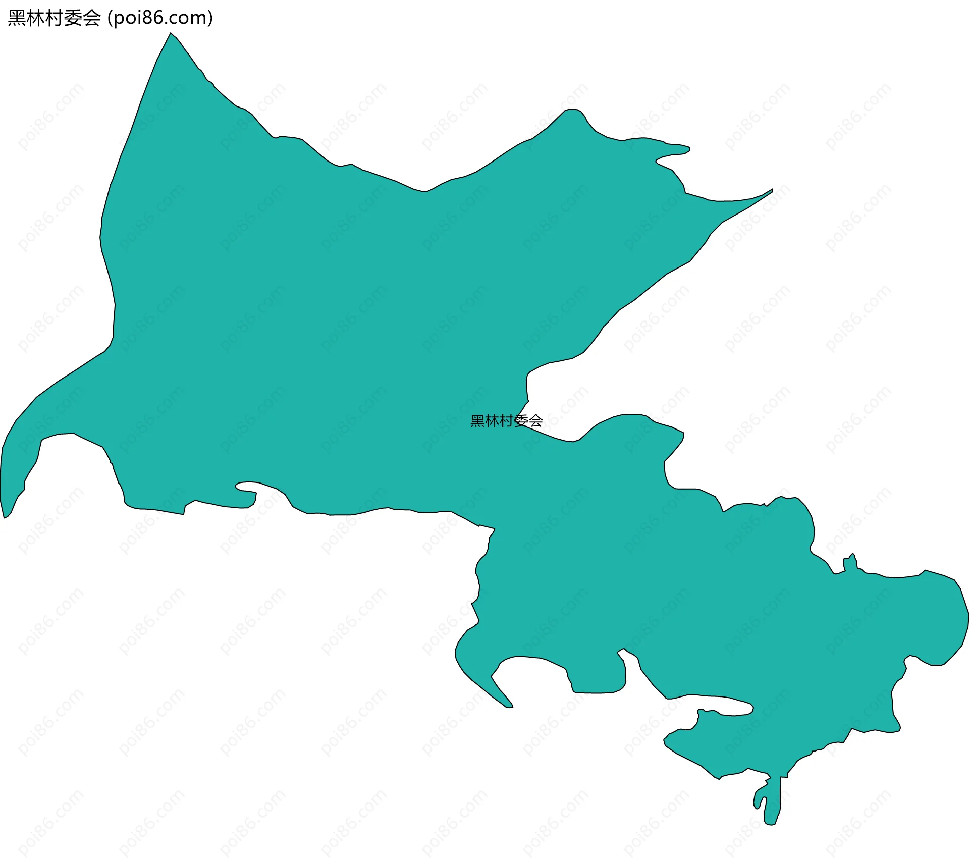 黑林村委会边界地图
