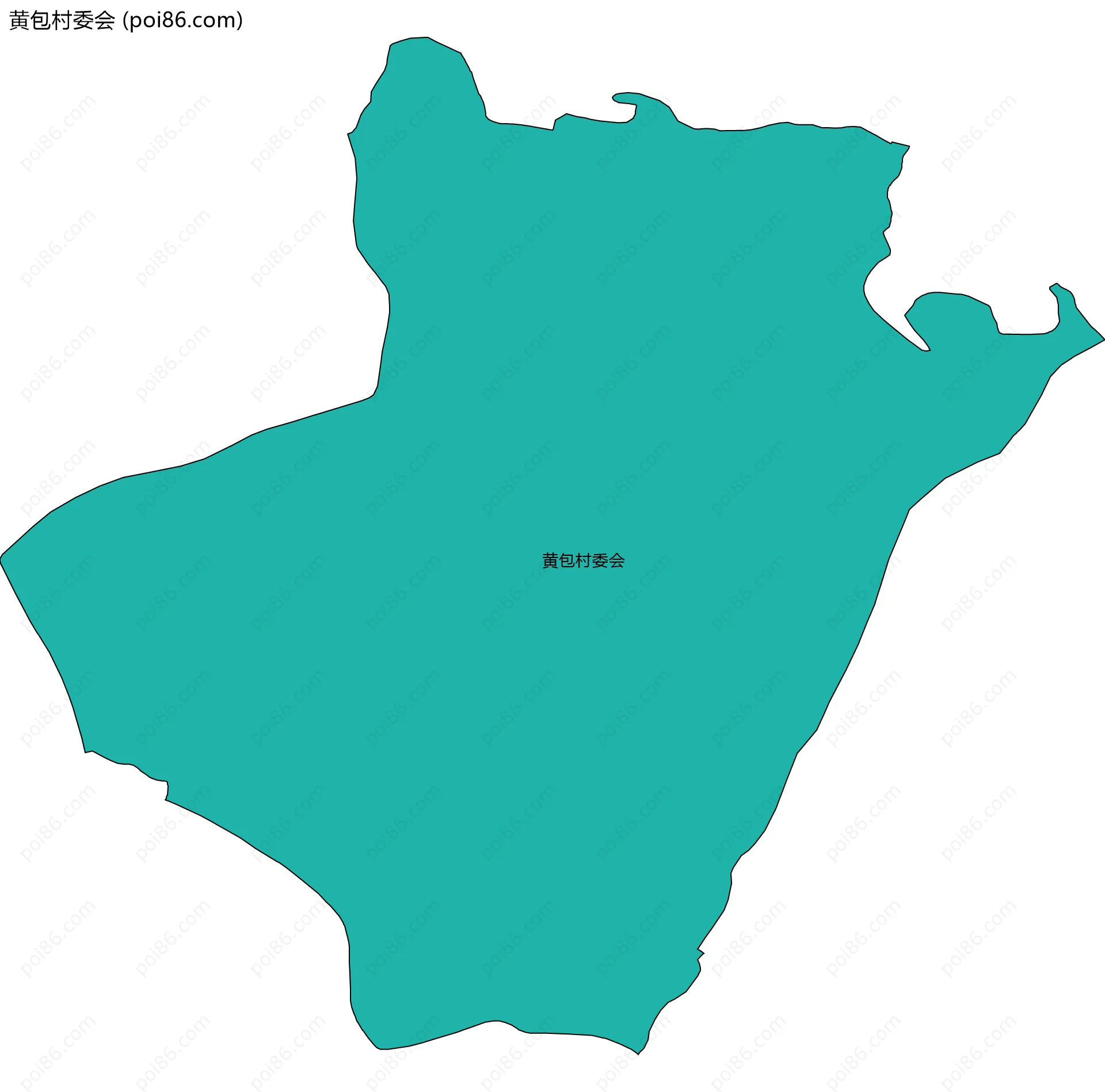 黄包村委会边界地图