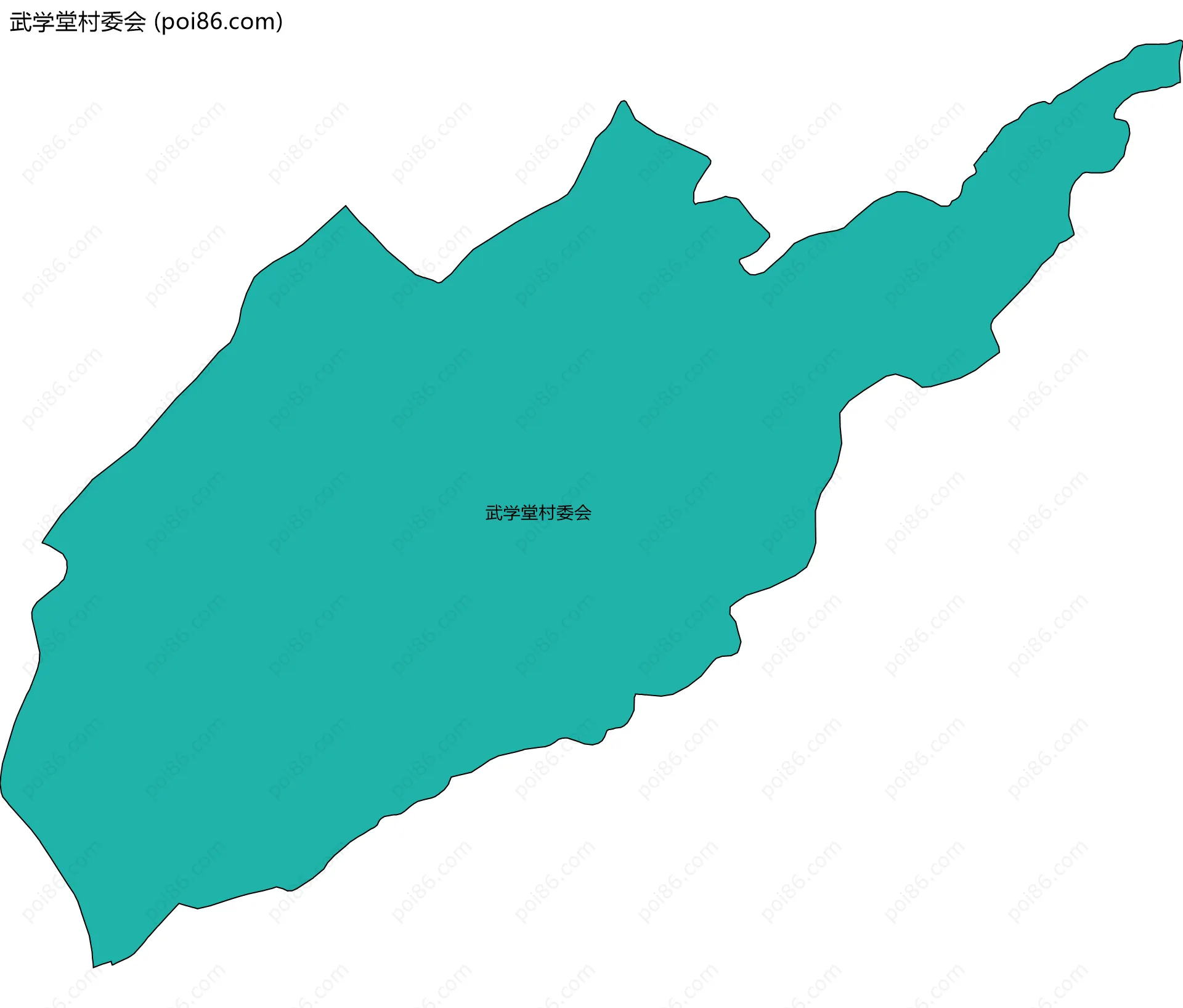 武学堂村委会边界地图