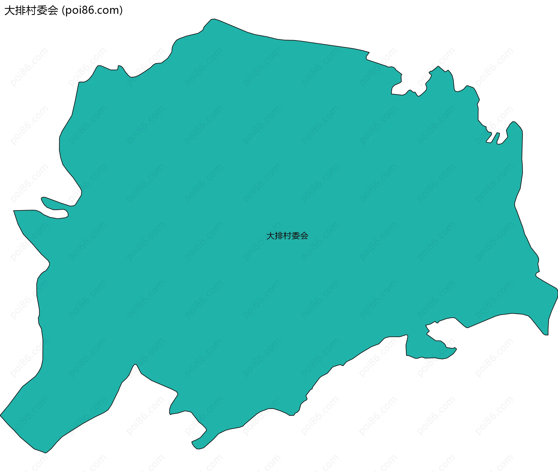 大排村委会边界地图