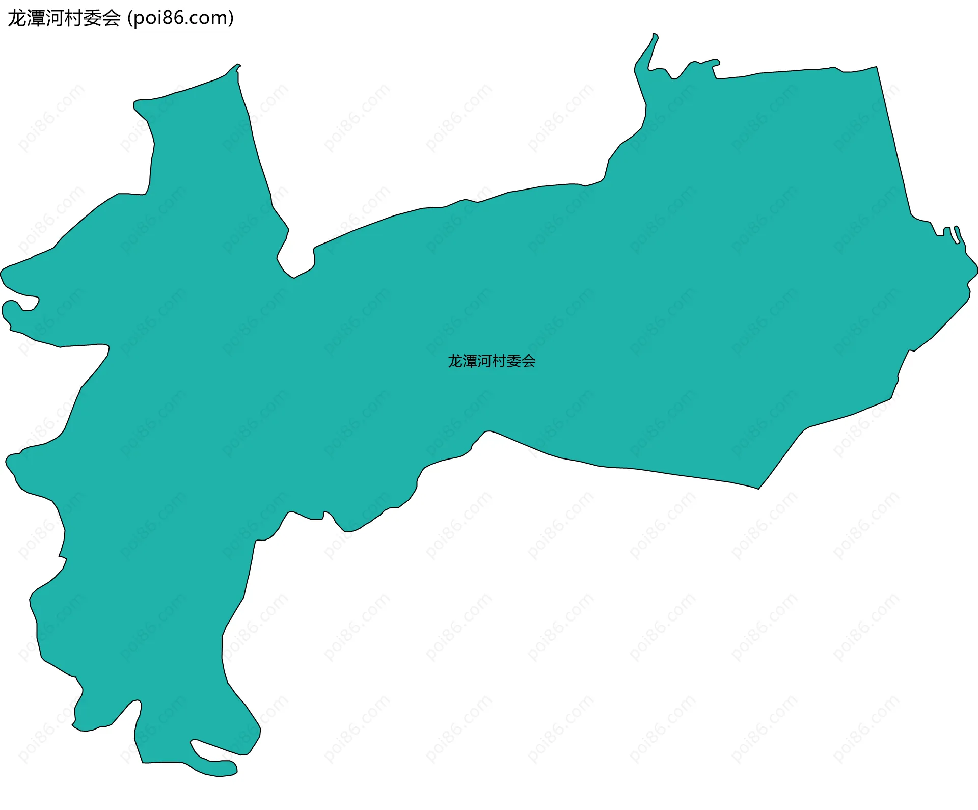 龙潭河村委会边界地图