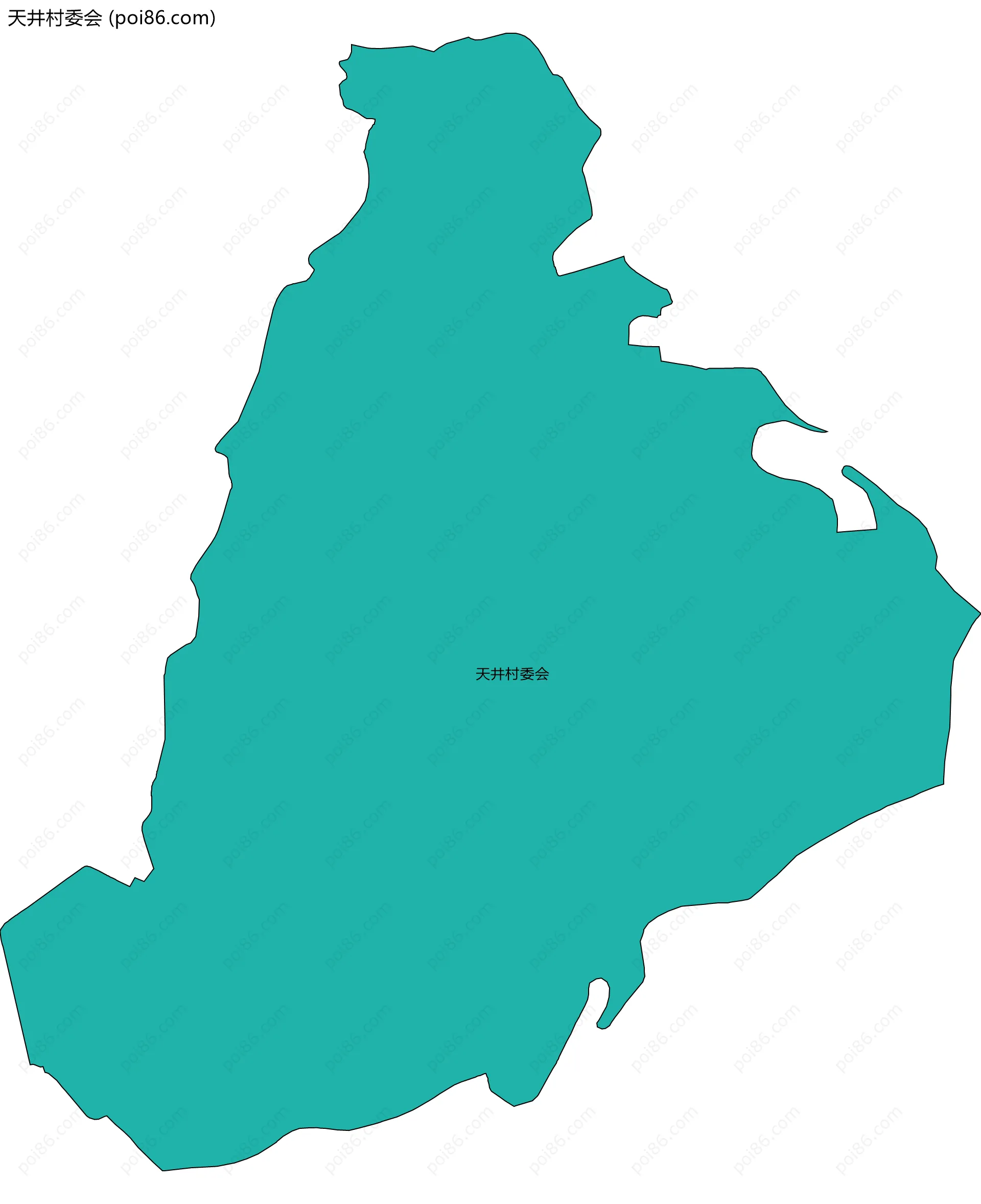 天井村委会边界地图