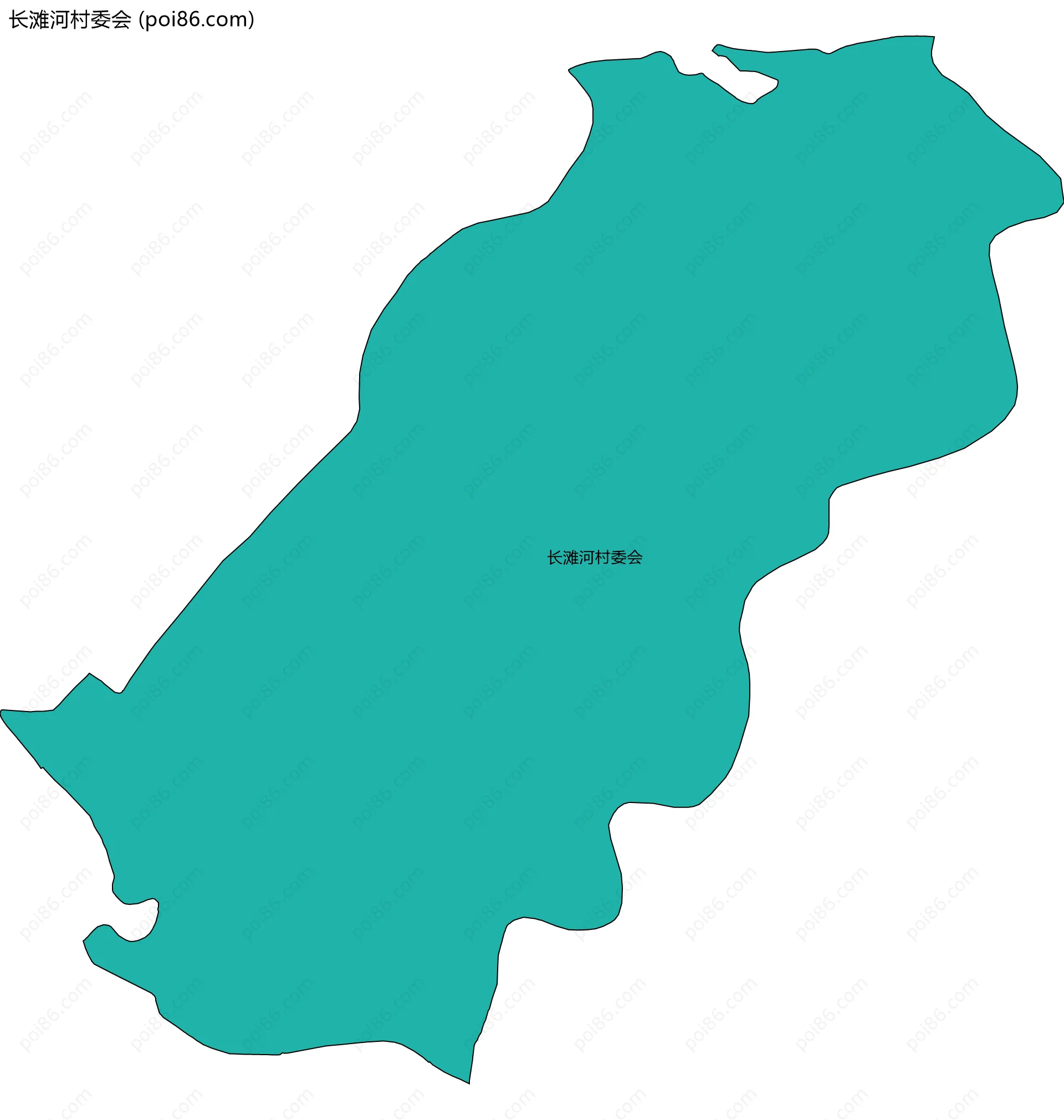 长滩河村委会边界地图