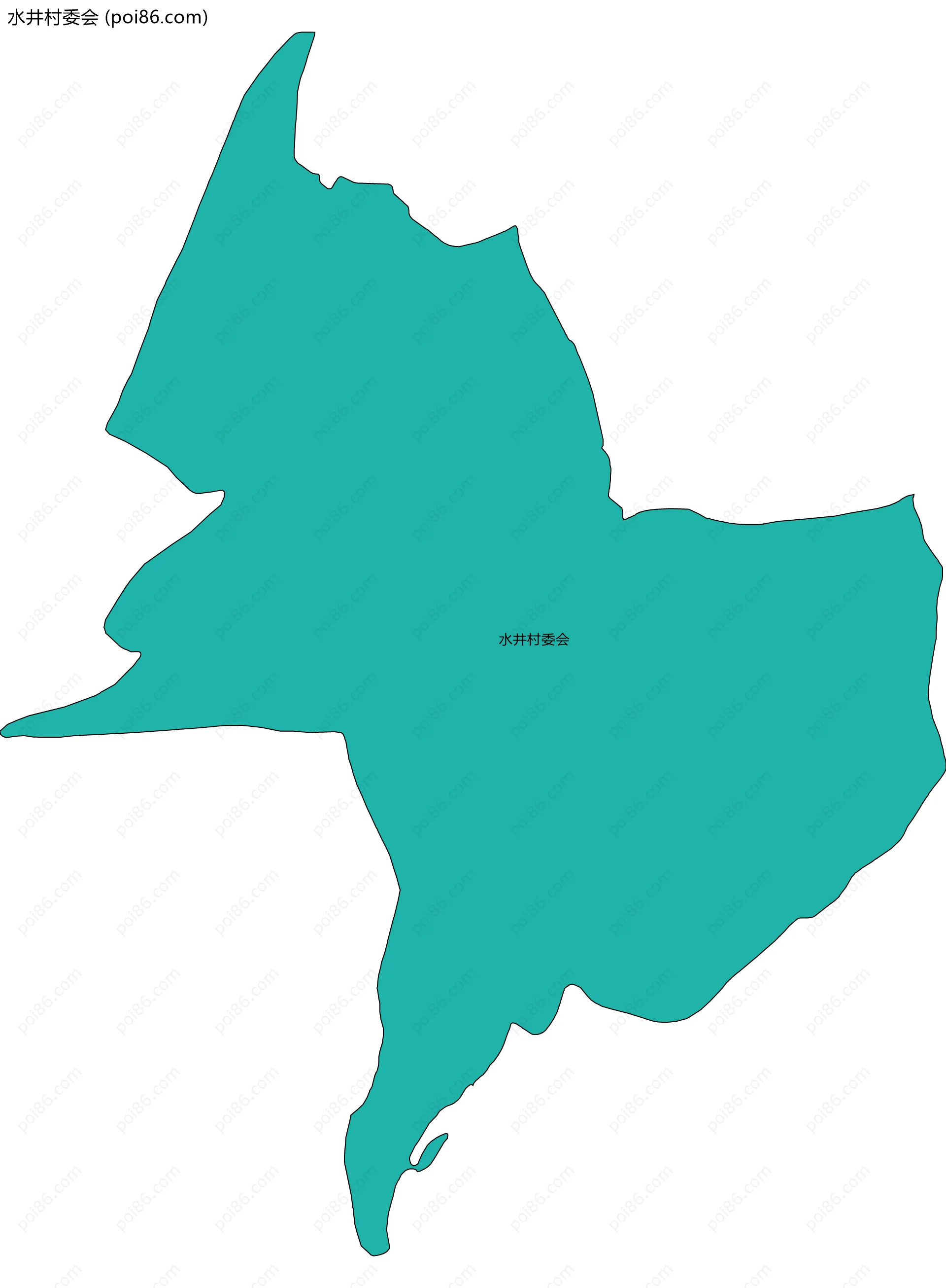 水井村委会边界地图