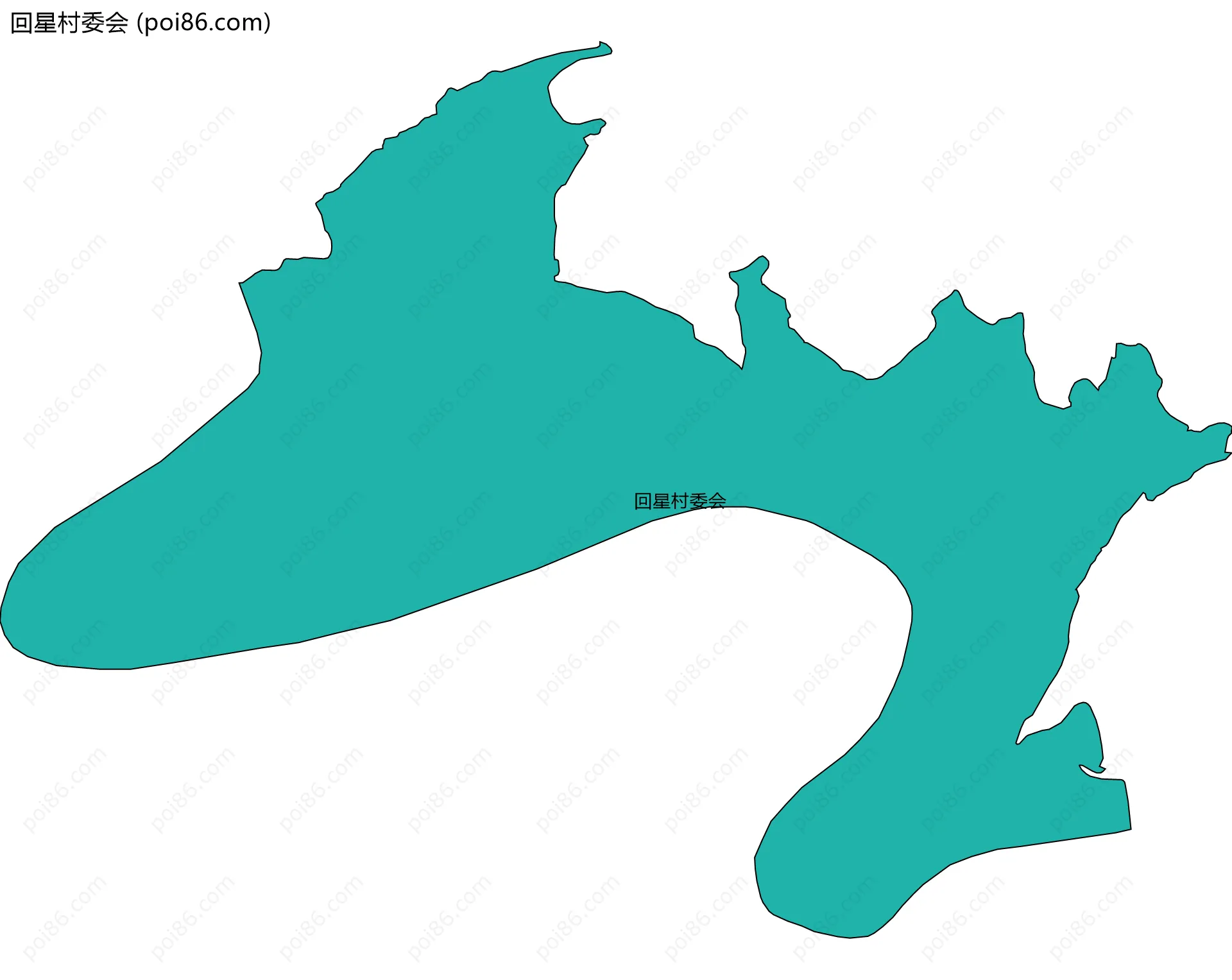 回星村委会边界地图