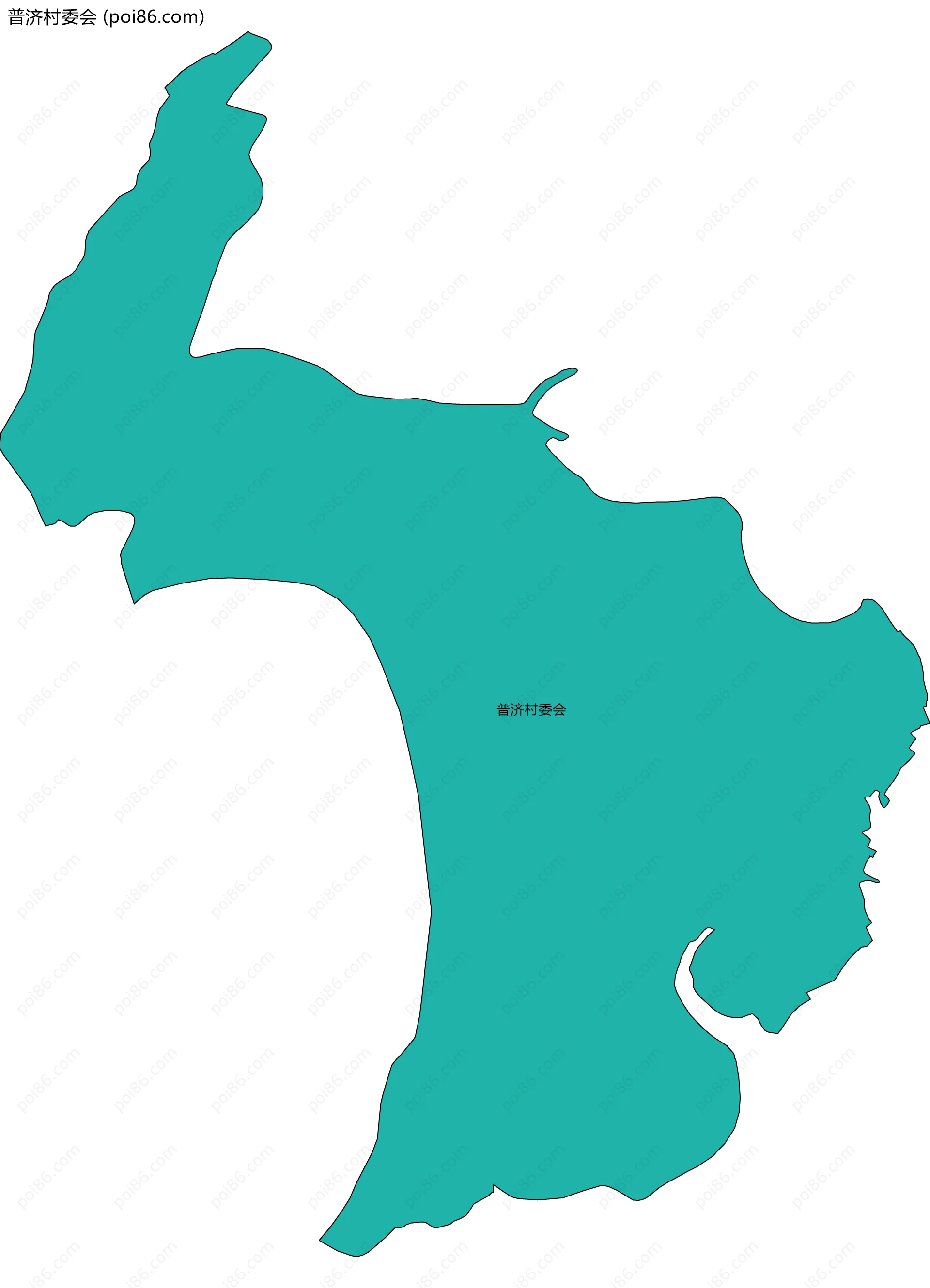 普济村委会边界地图