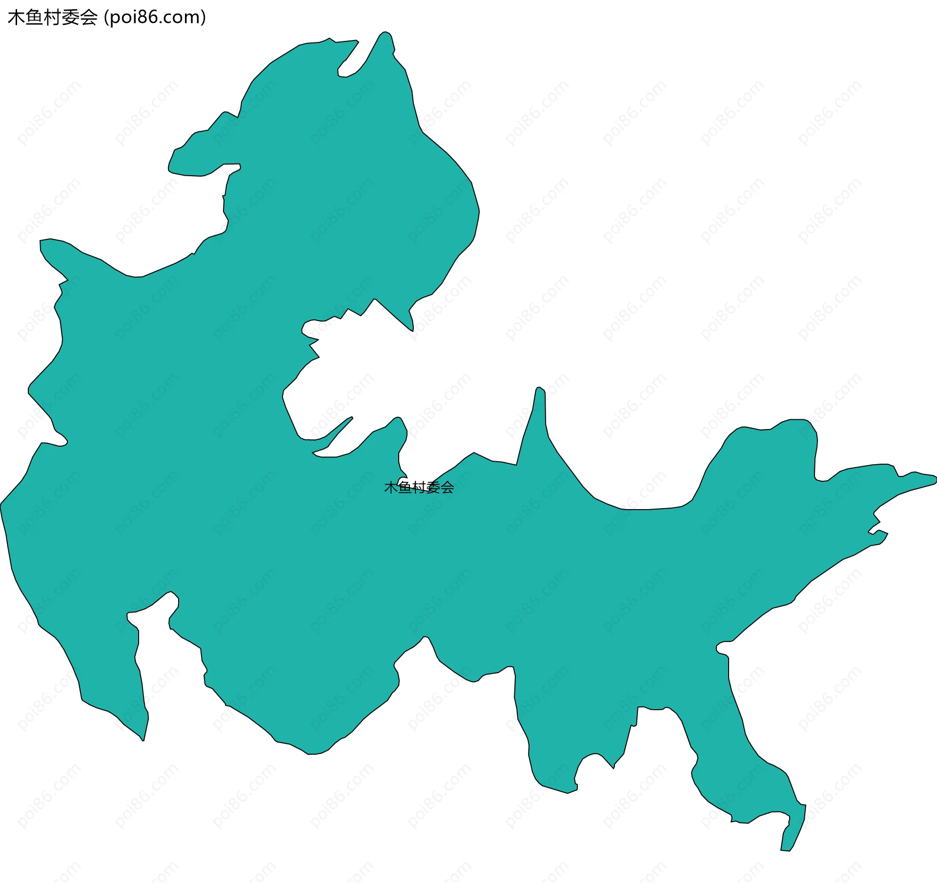 木鱼村委会边界地图