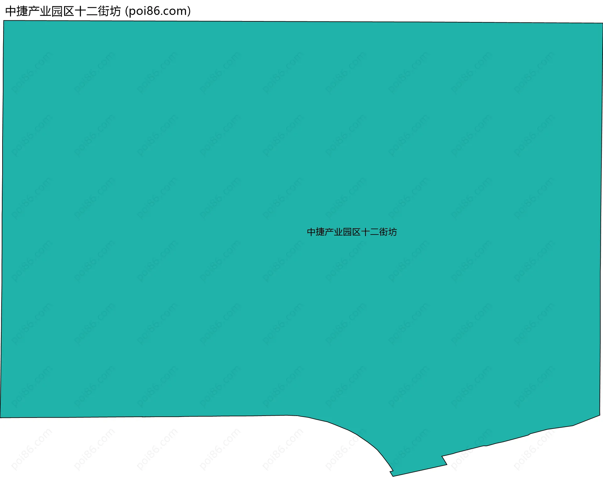 中捷产业园区十二街坊边界地图