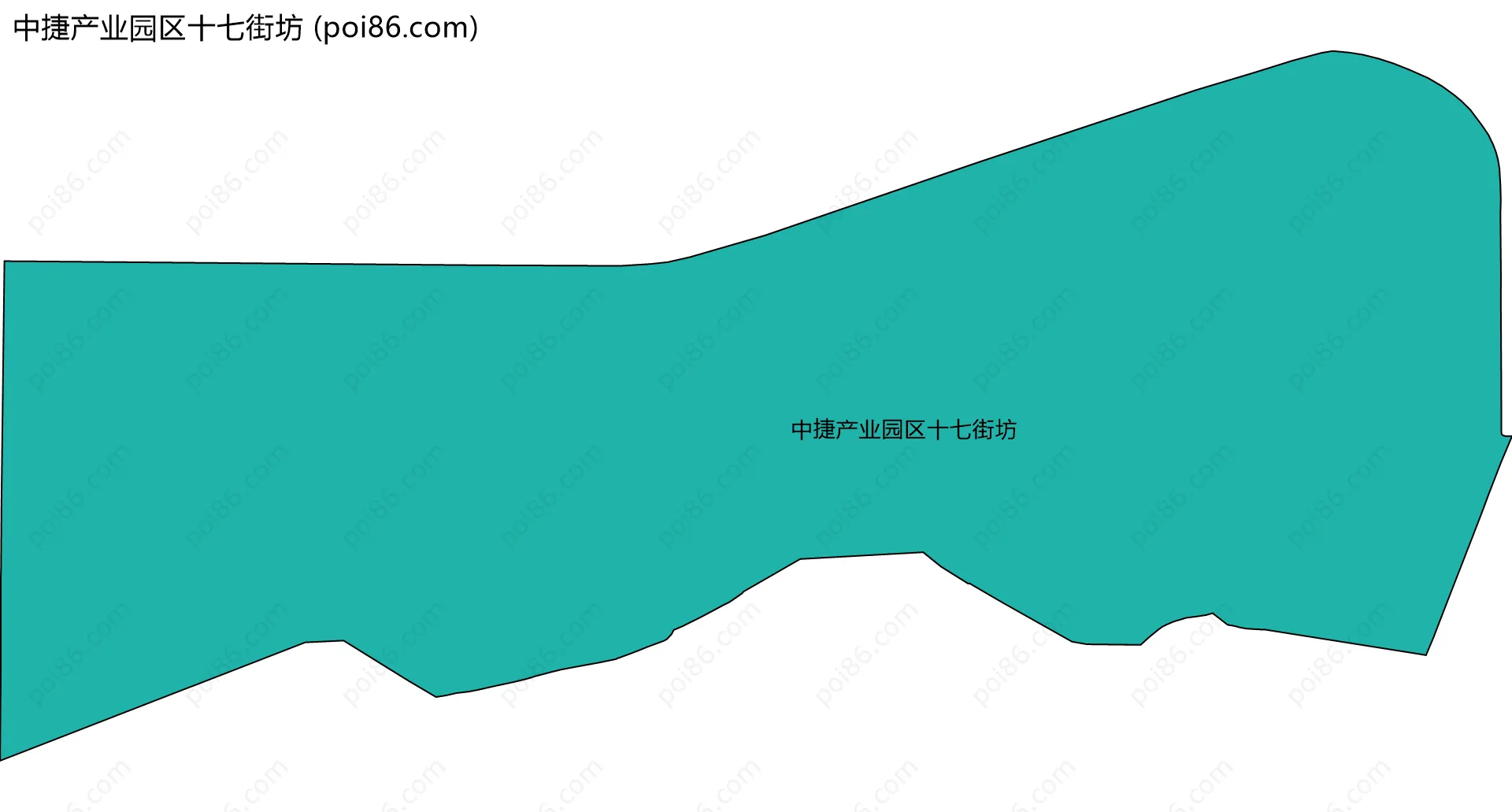 中捷产业园区十七街坊边界地图