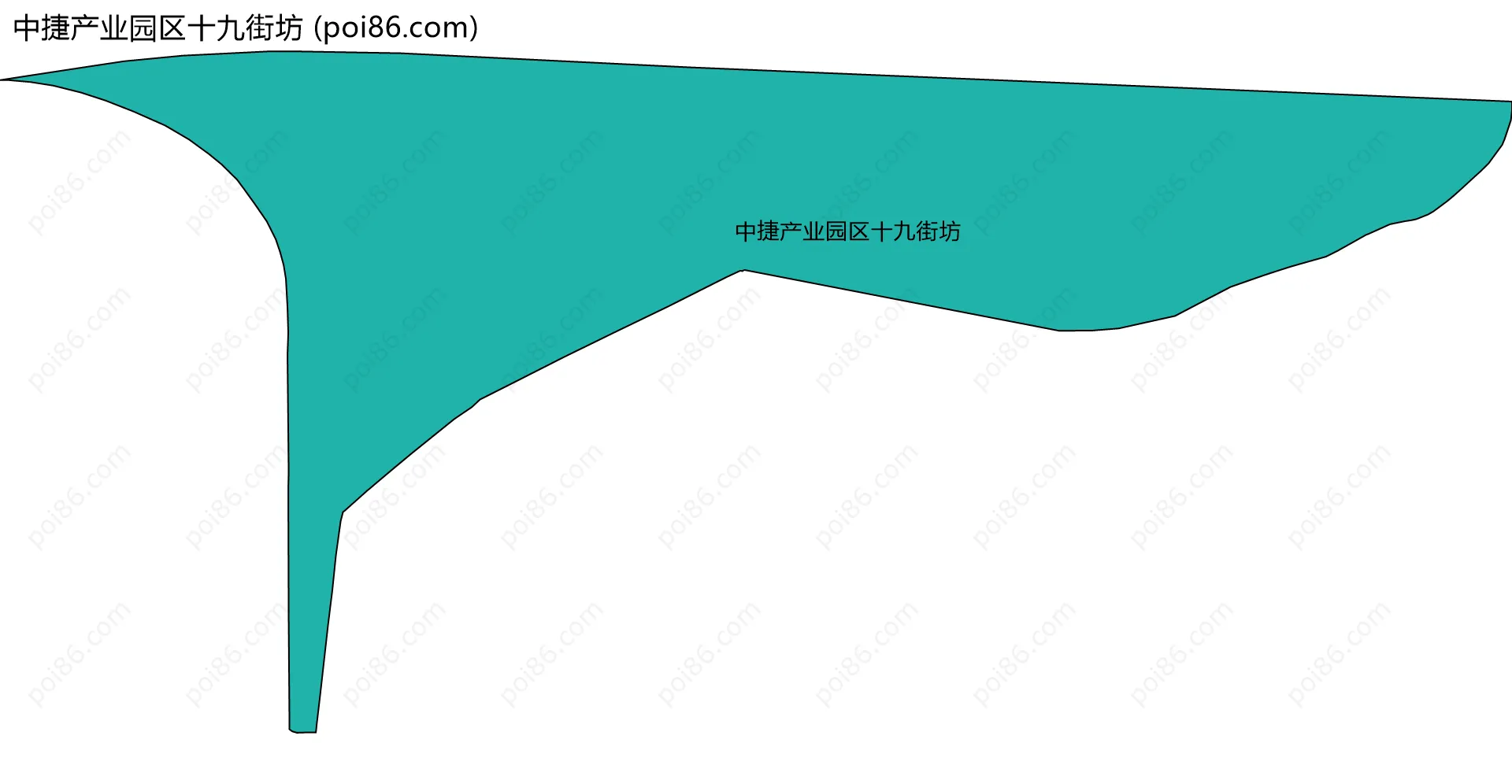 中捷产业园区十九街坊边界地图