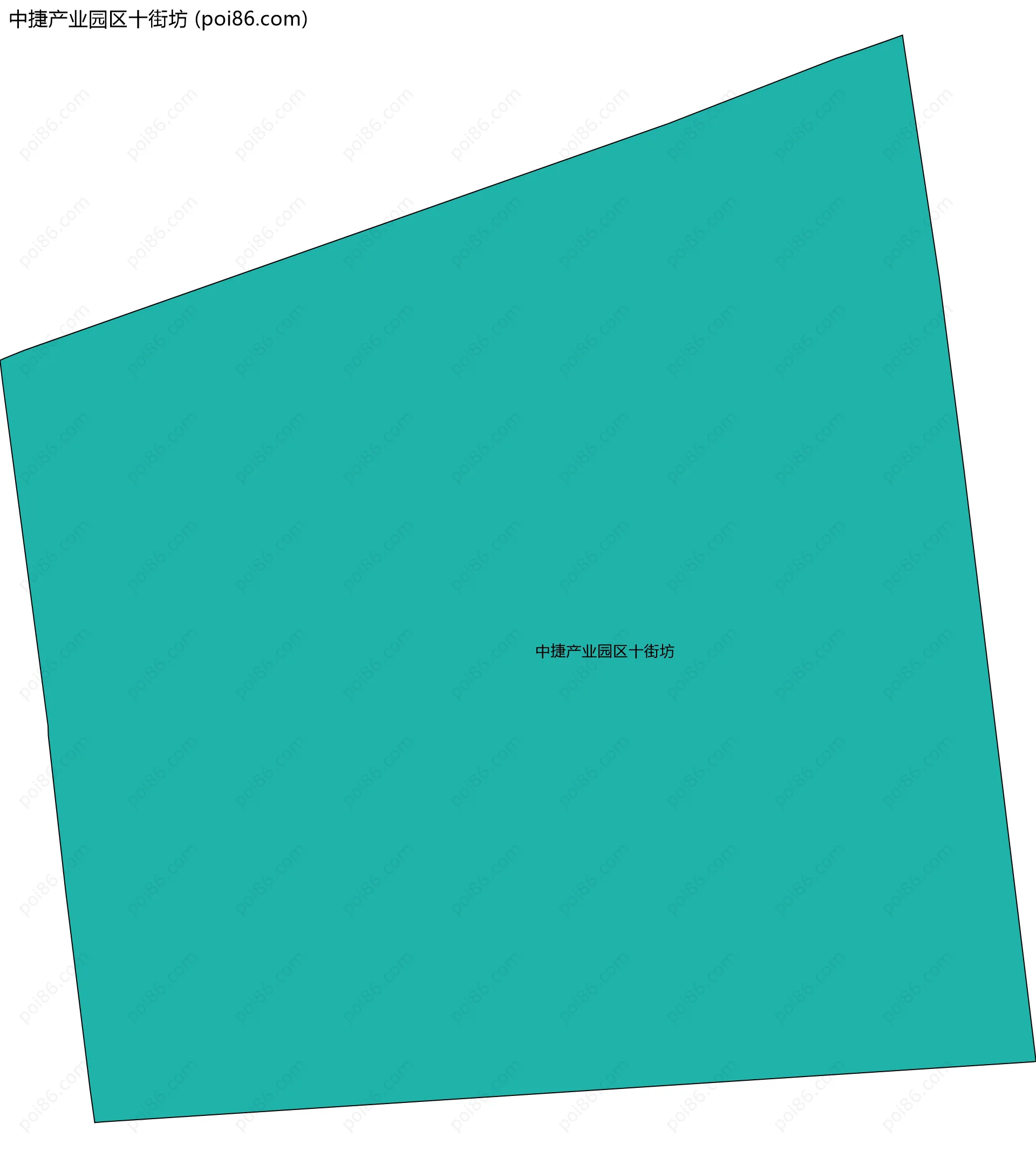 中捷产业园区十街坊边界地图