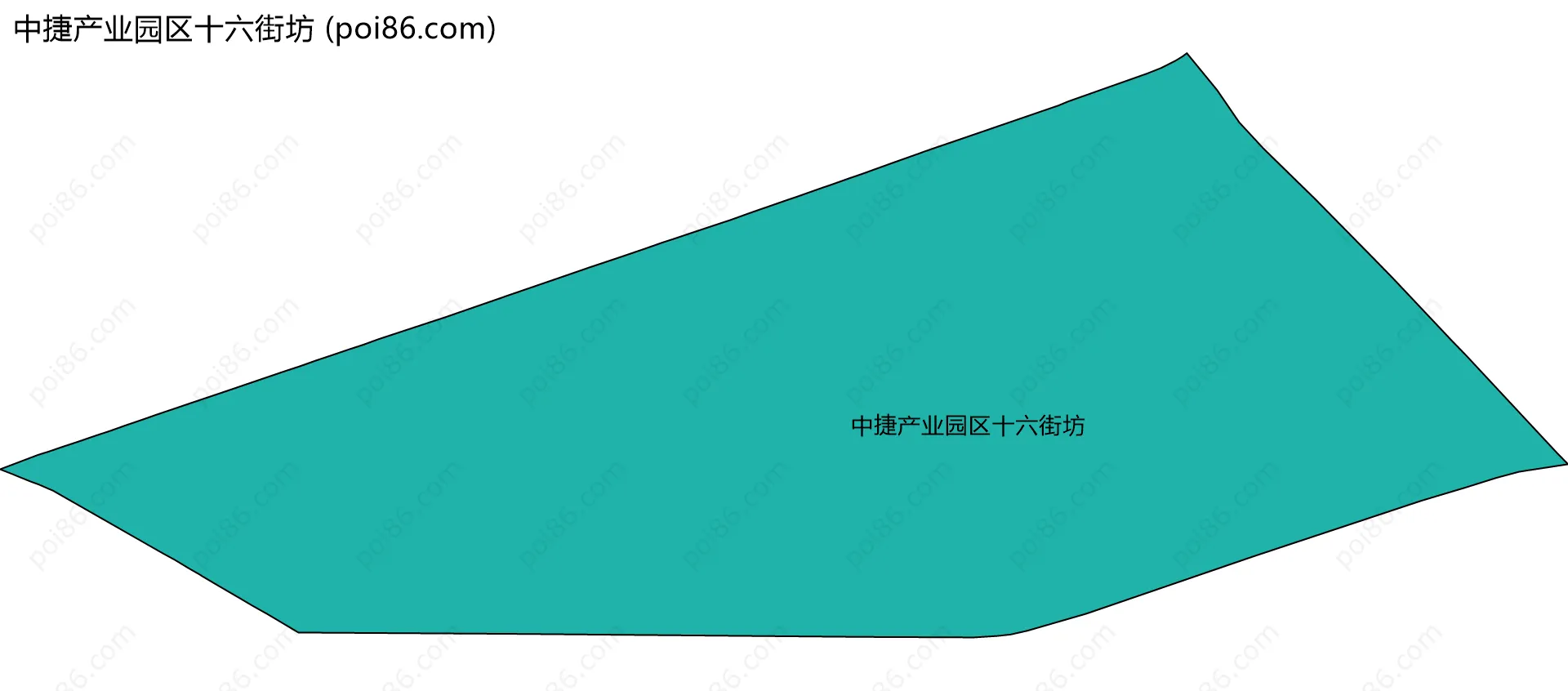 中捷产业园区十六街坊边界地图