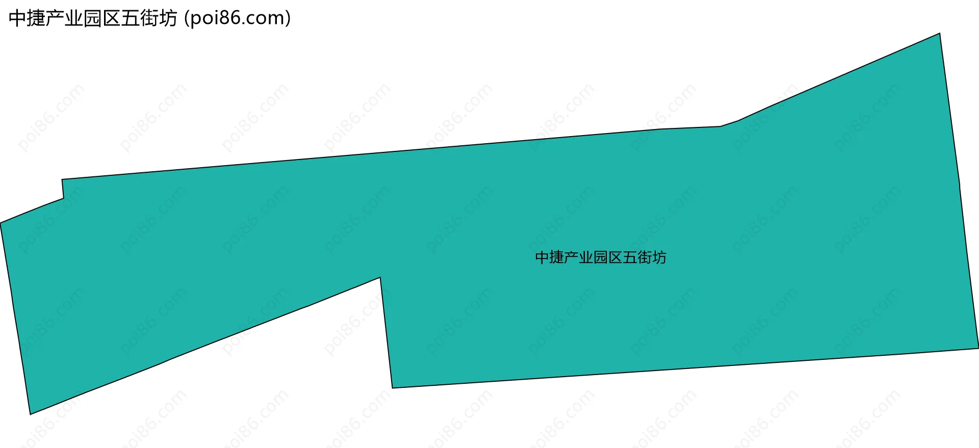 中捷产业园区五街坊边界地图