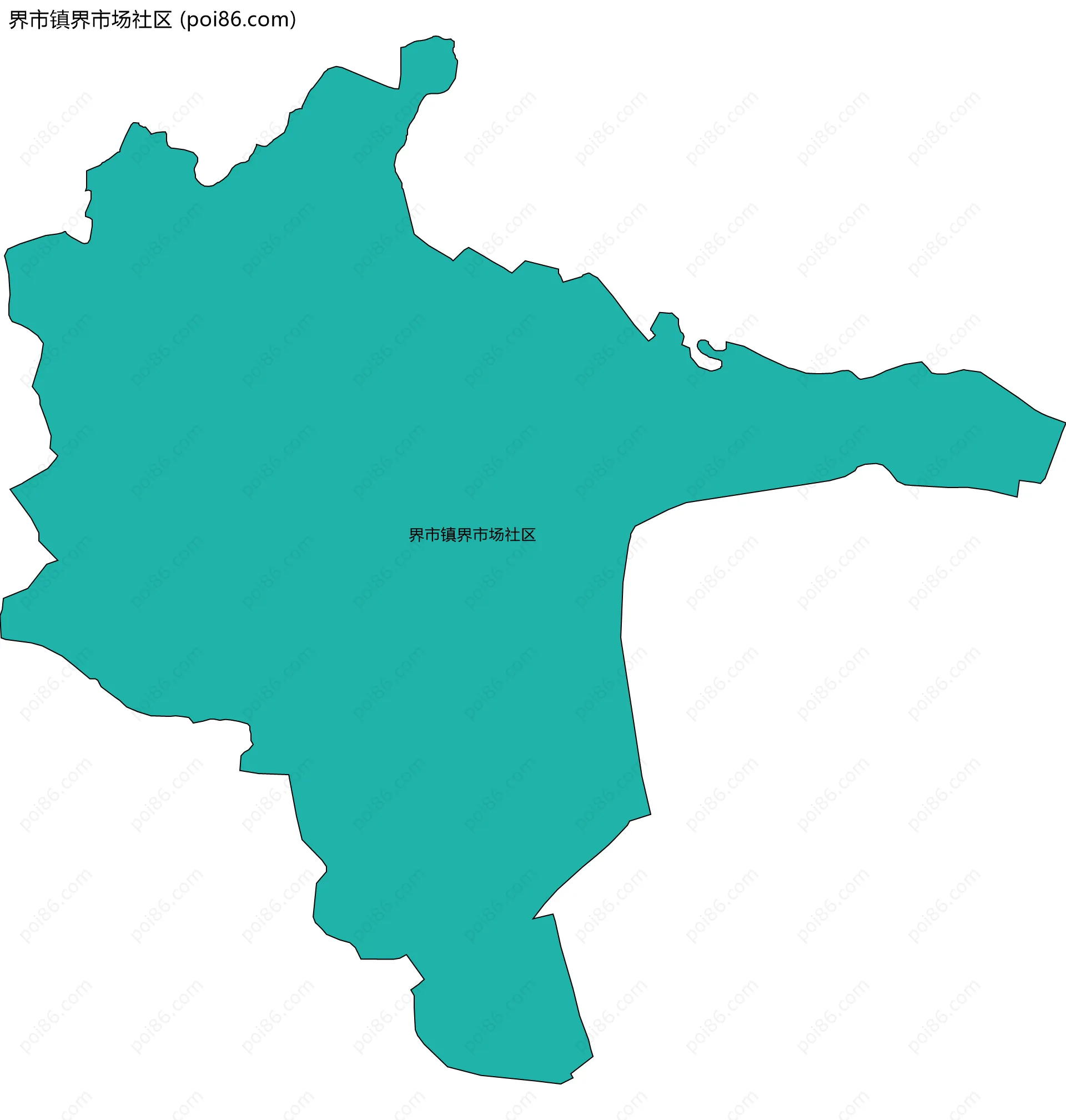界市镇界市场社区边界地图