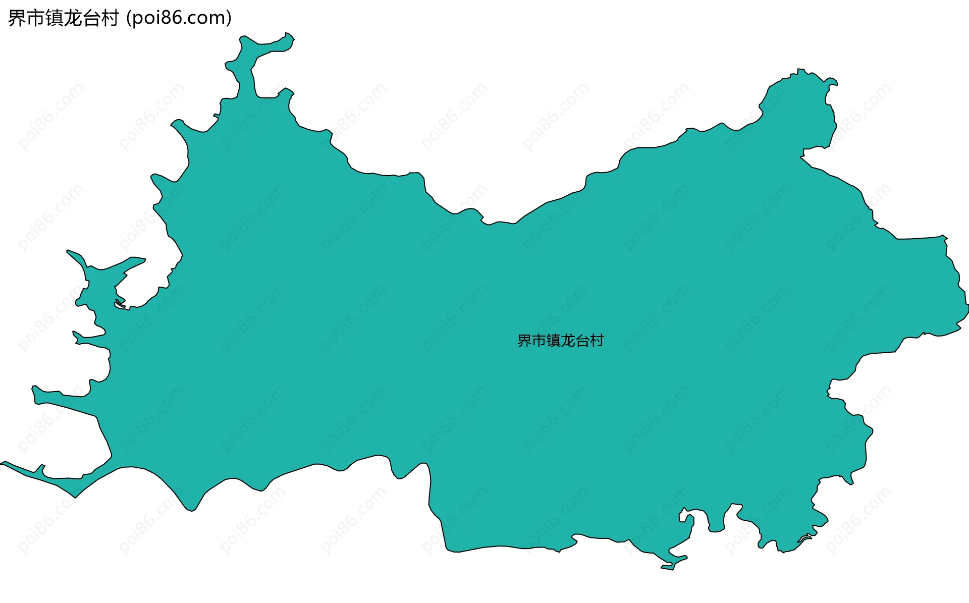 界市镇龙台村边界地图