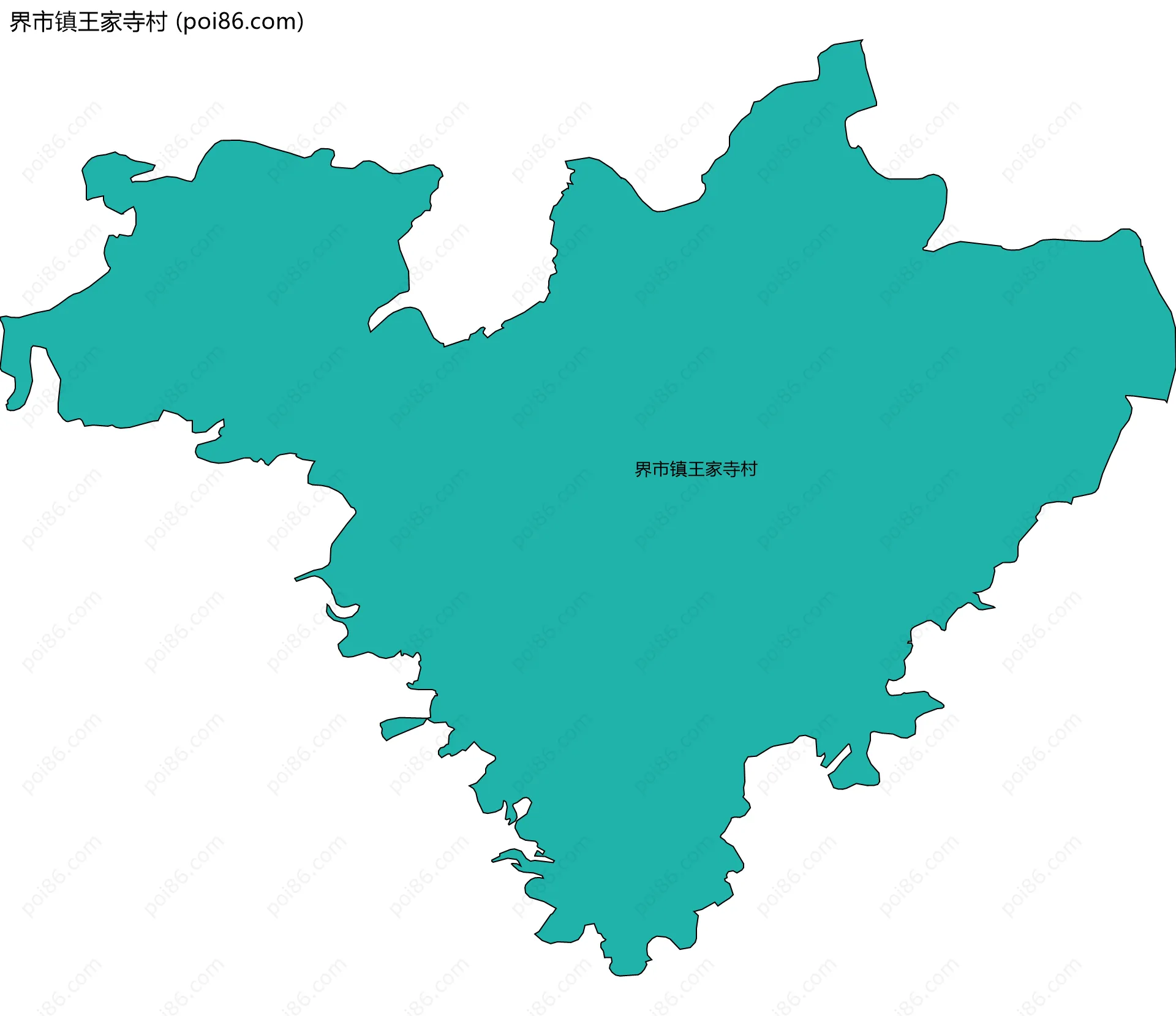 界市镇王家寺村边界地图