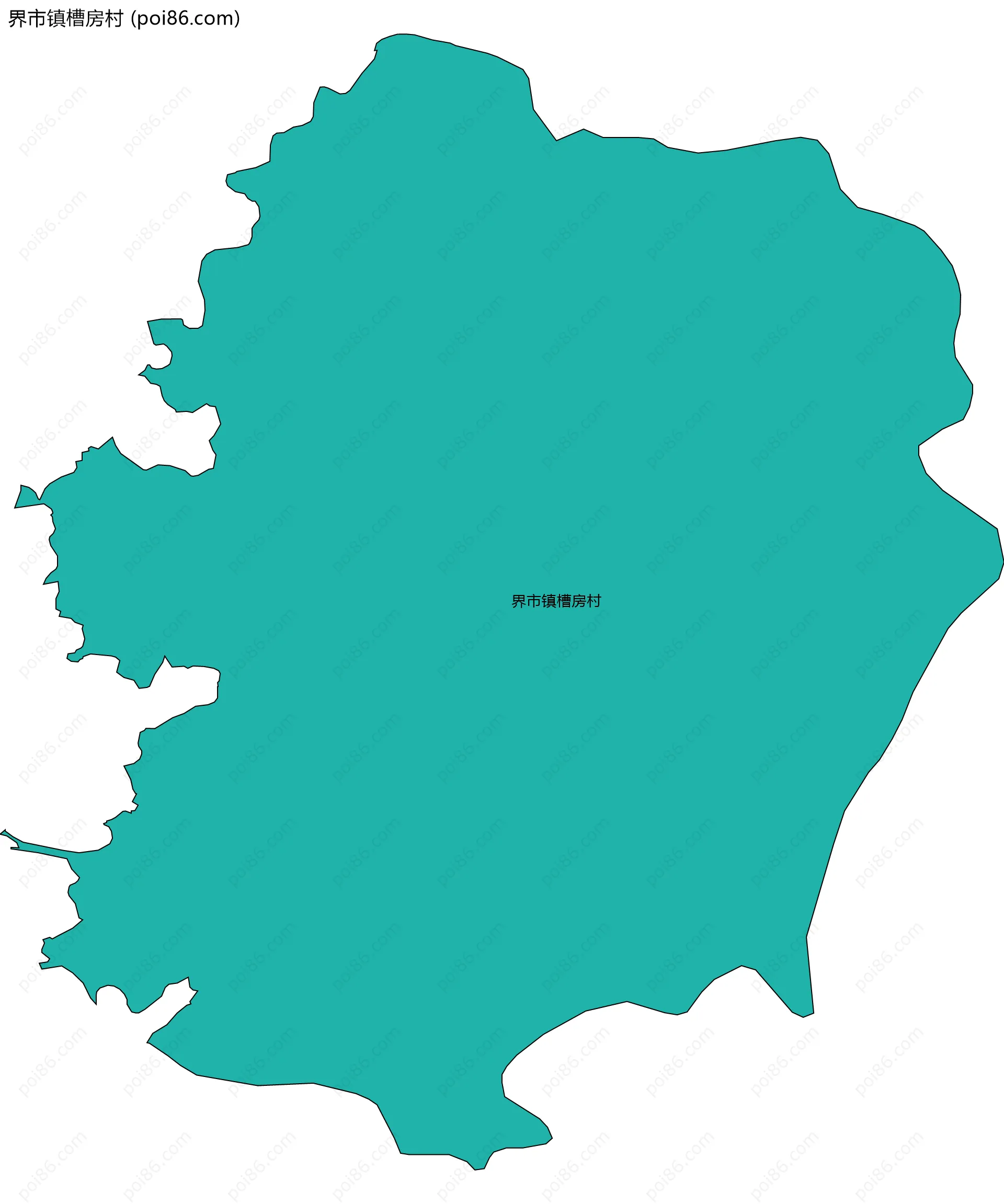 界市镇槽房村边界地图